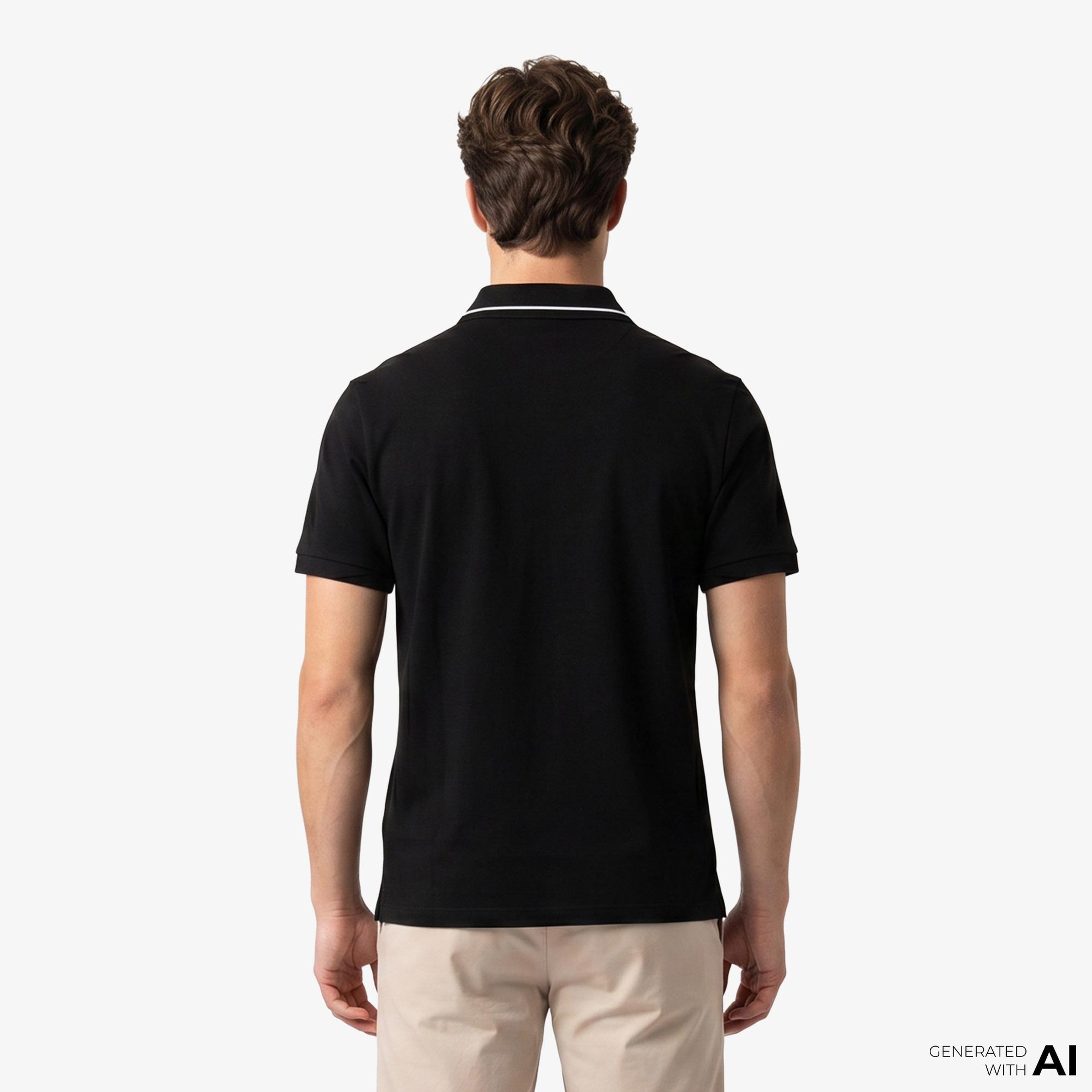 Armani Exchange Erkek Siyah Polo