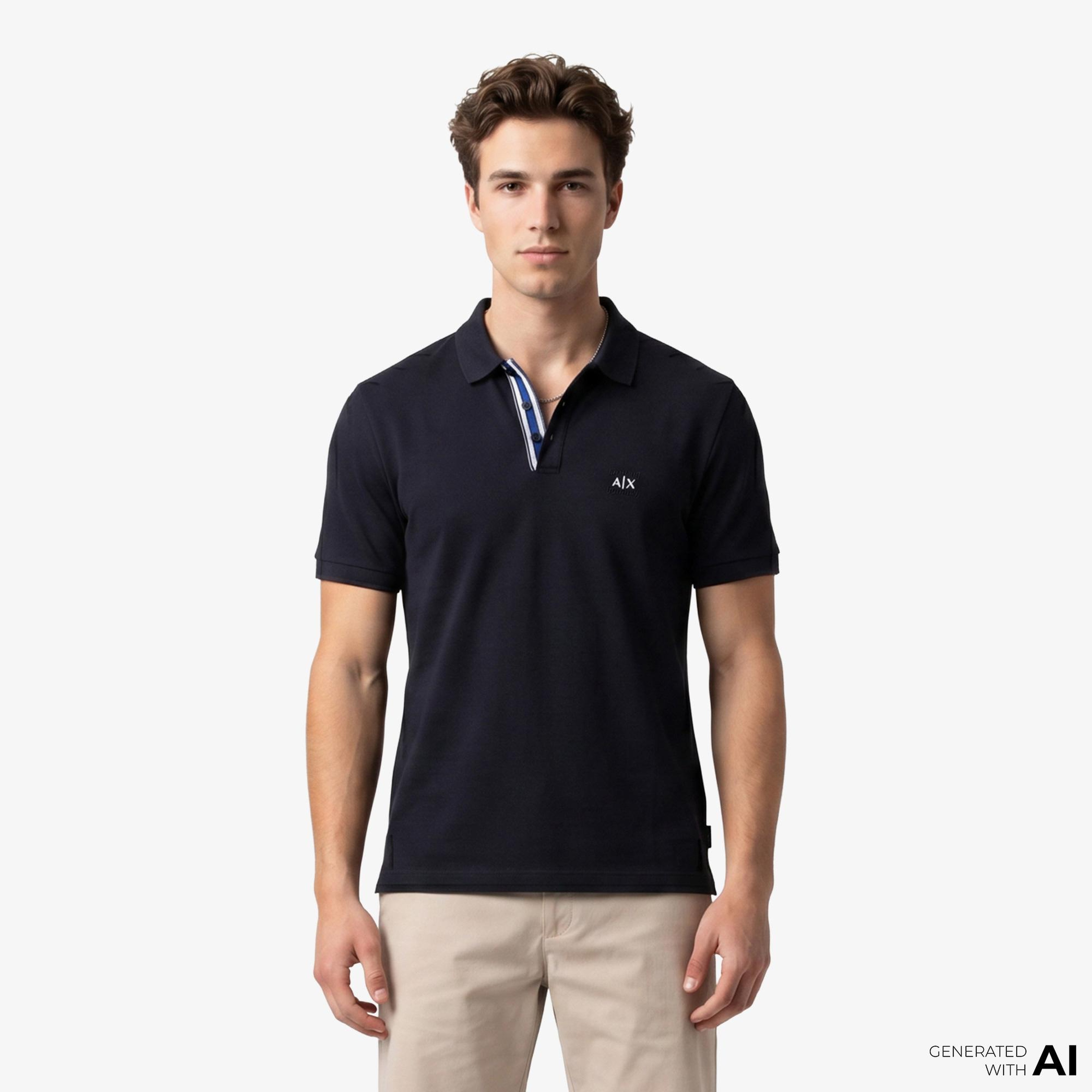 Armani Exchange Erkek Lacivert Polo