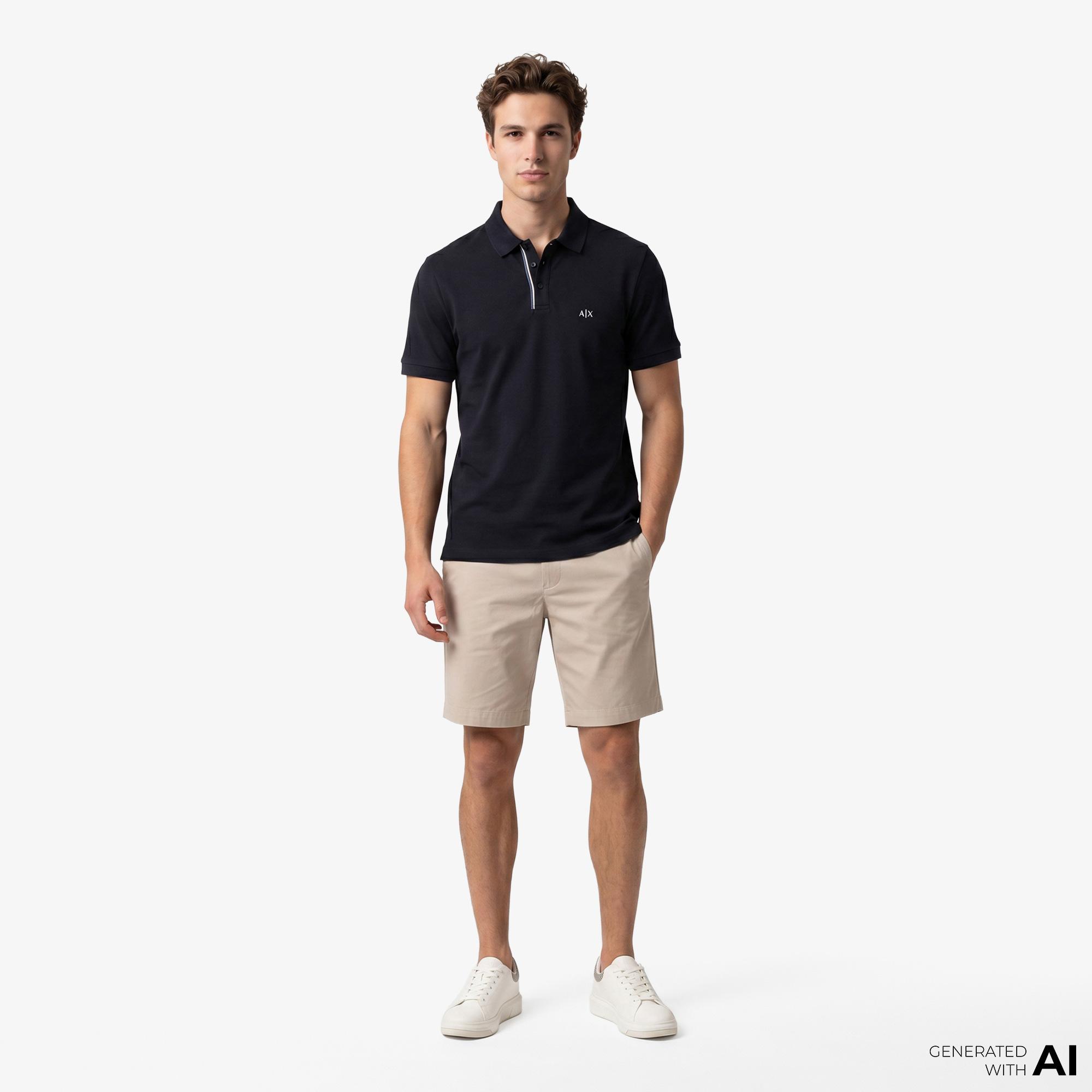 Armani Exchange Erkek Lacivert Polo
