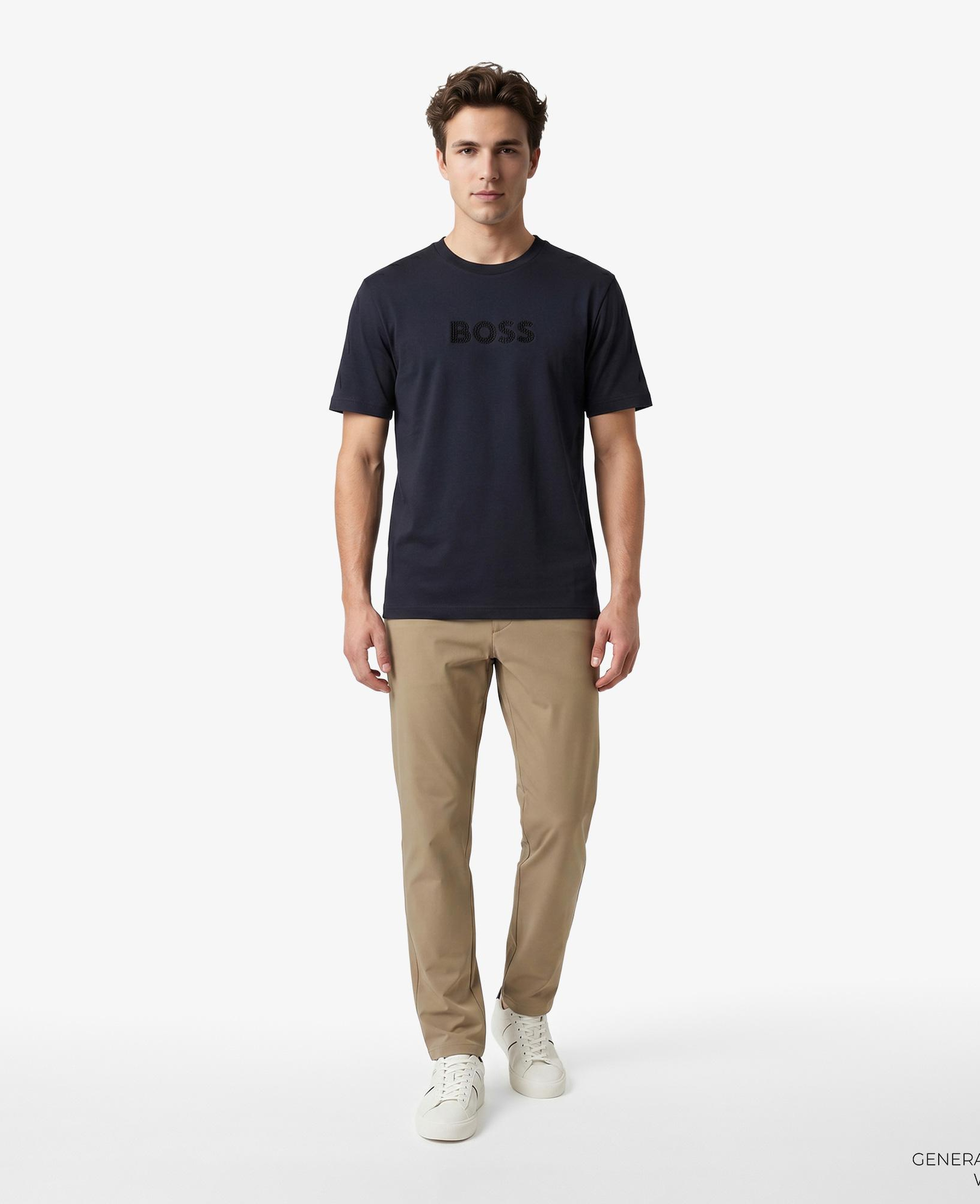 Boss Terrace Logo Erkek Lacivert T-Shirt