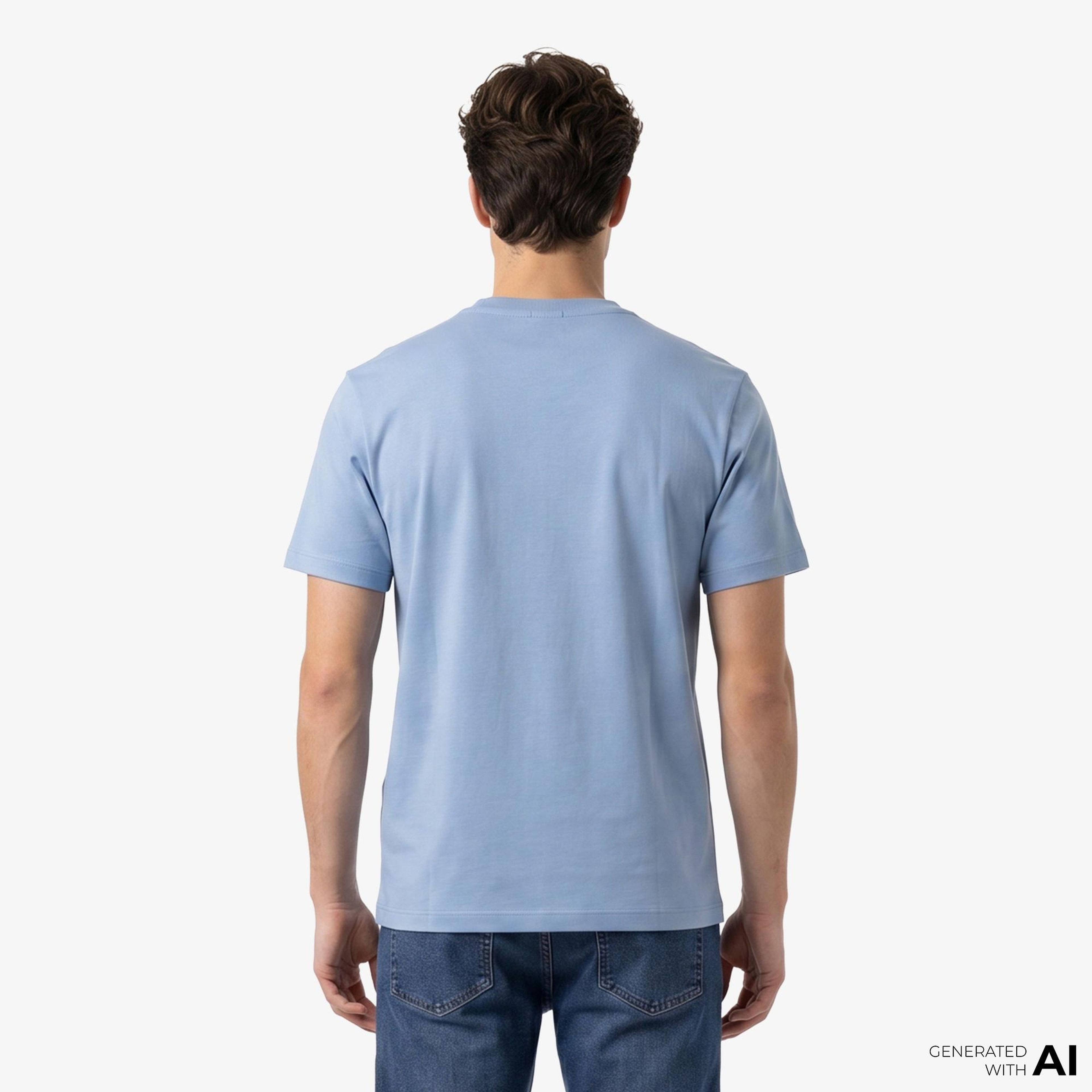 Boss Erkek Mavi T-Shirt