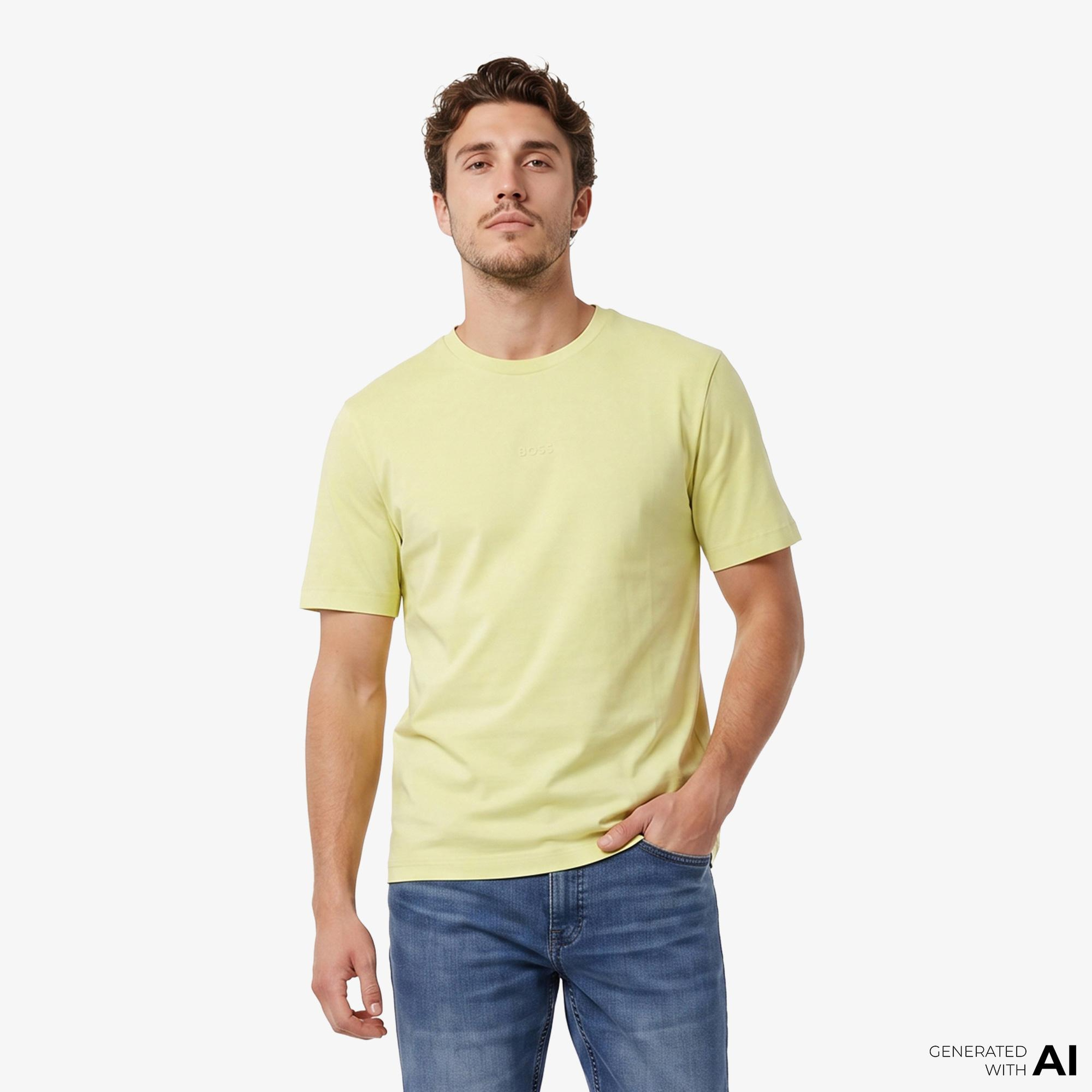 Boss Tchup Erkek Bej T-Shirt