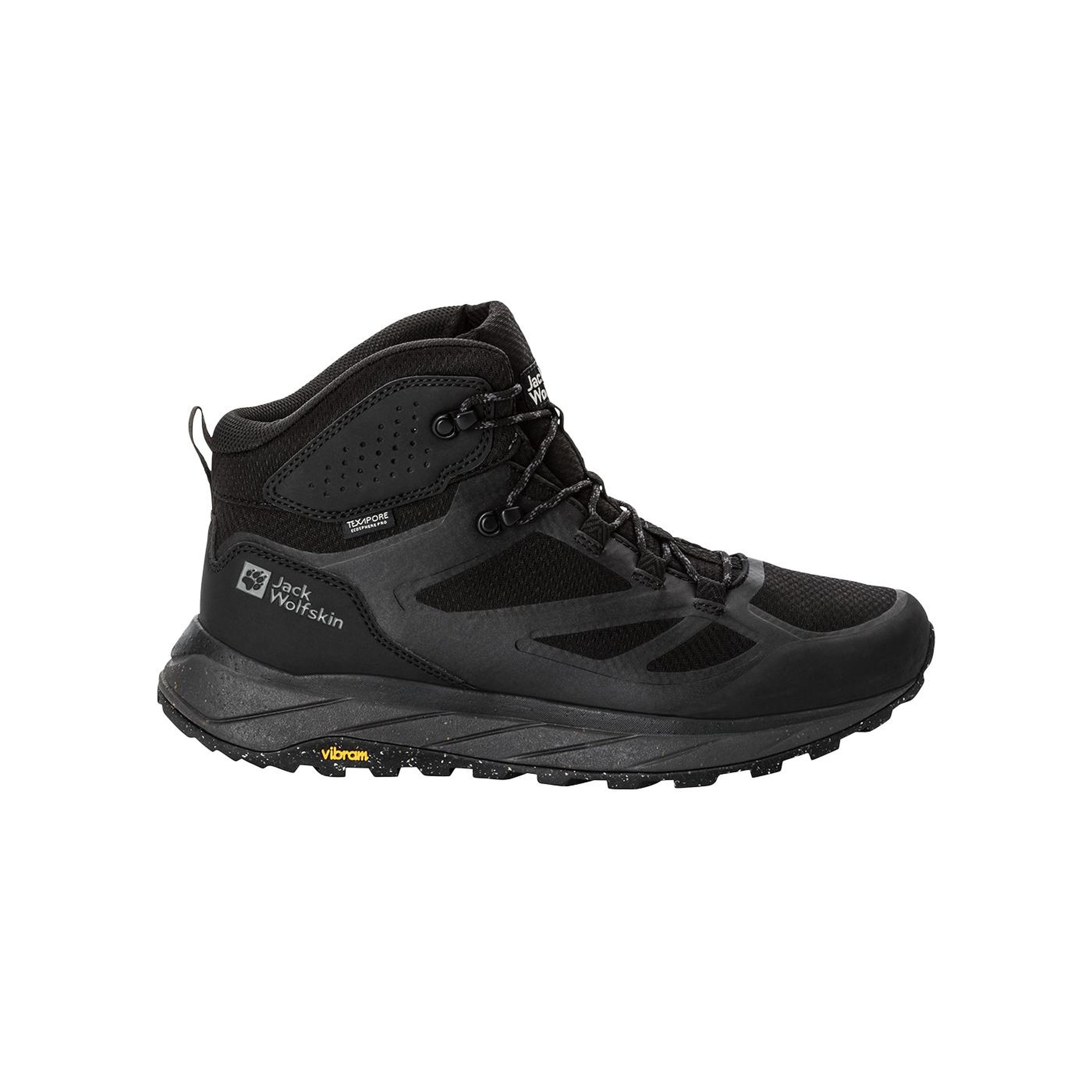 Jack Wolfskin Terraventure Texapore Mid Erkek Siyah Bot