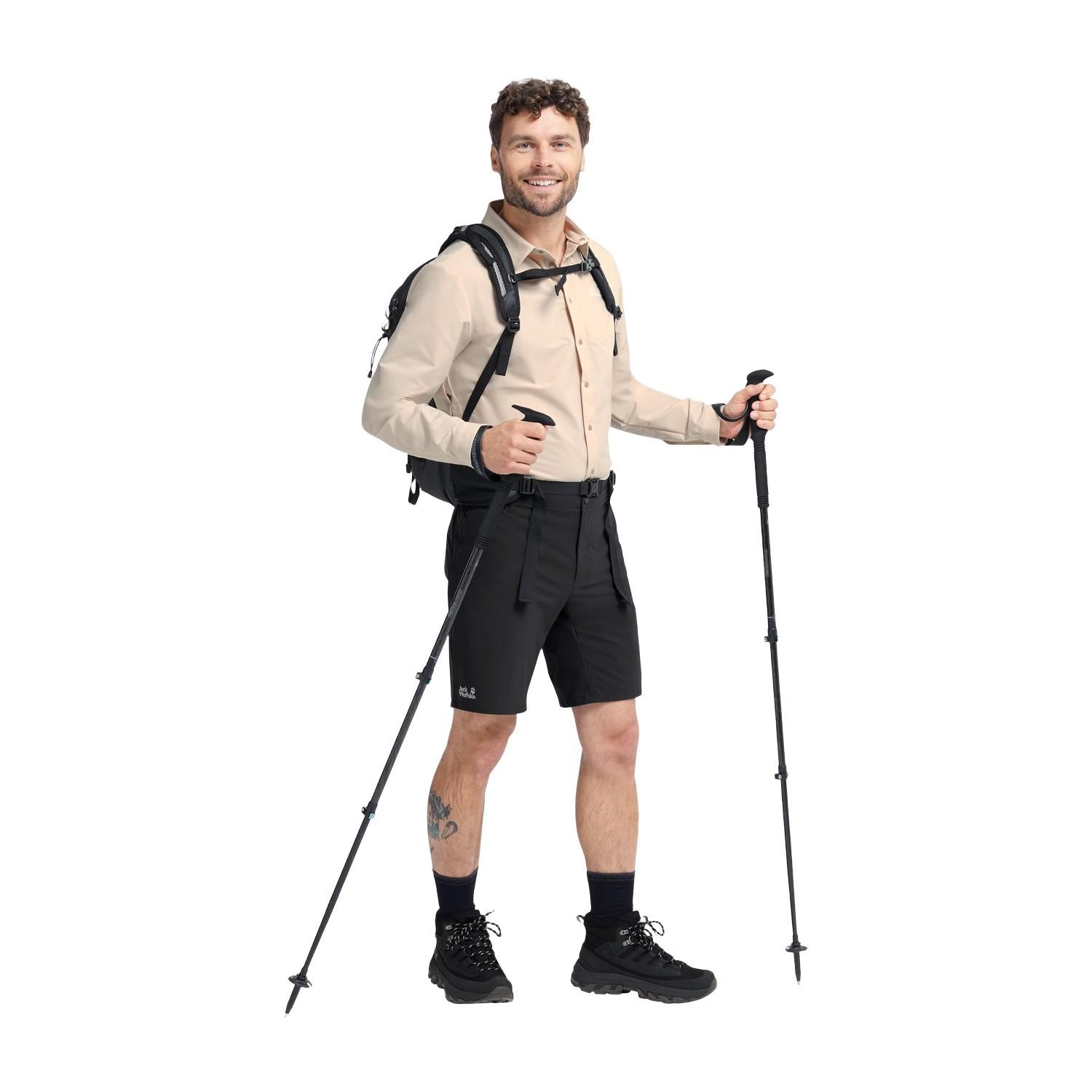 Jack Wolfskin Prelight Pulse Shorts Erkek Siyah Şort