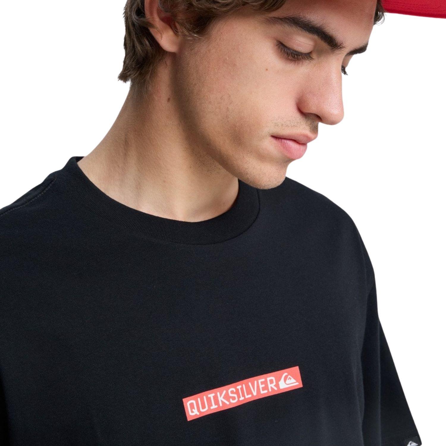 Quiksilver Dna Clicker Erkek Siyah Tişört