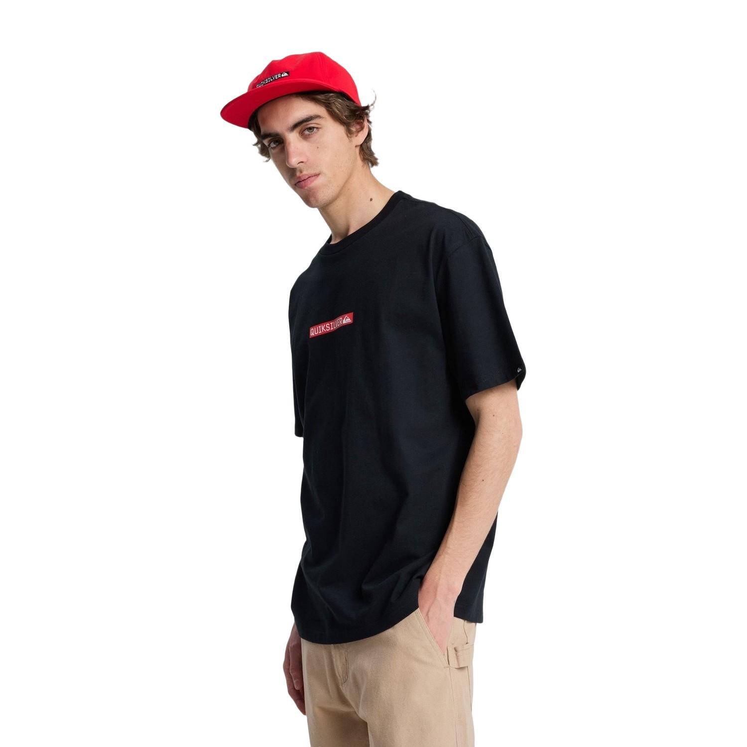 Quiksilver Dna Clicker Erkek Siyah Tişört