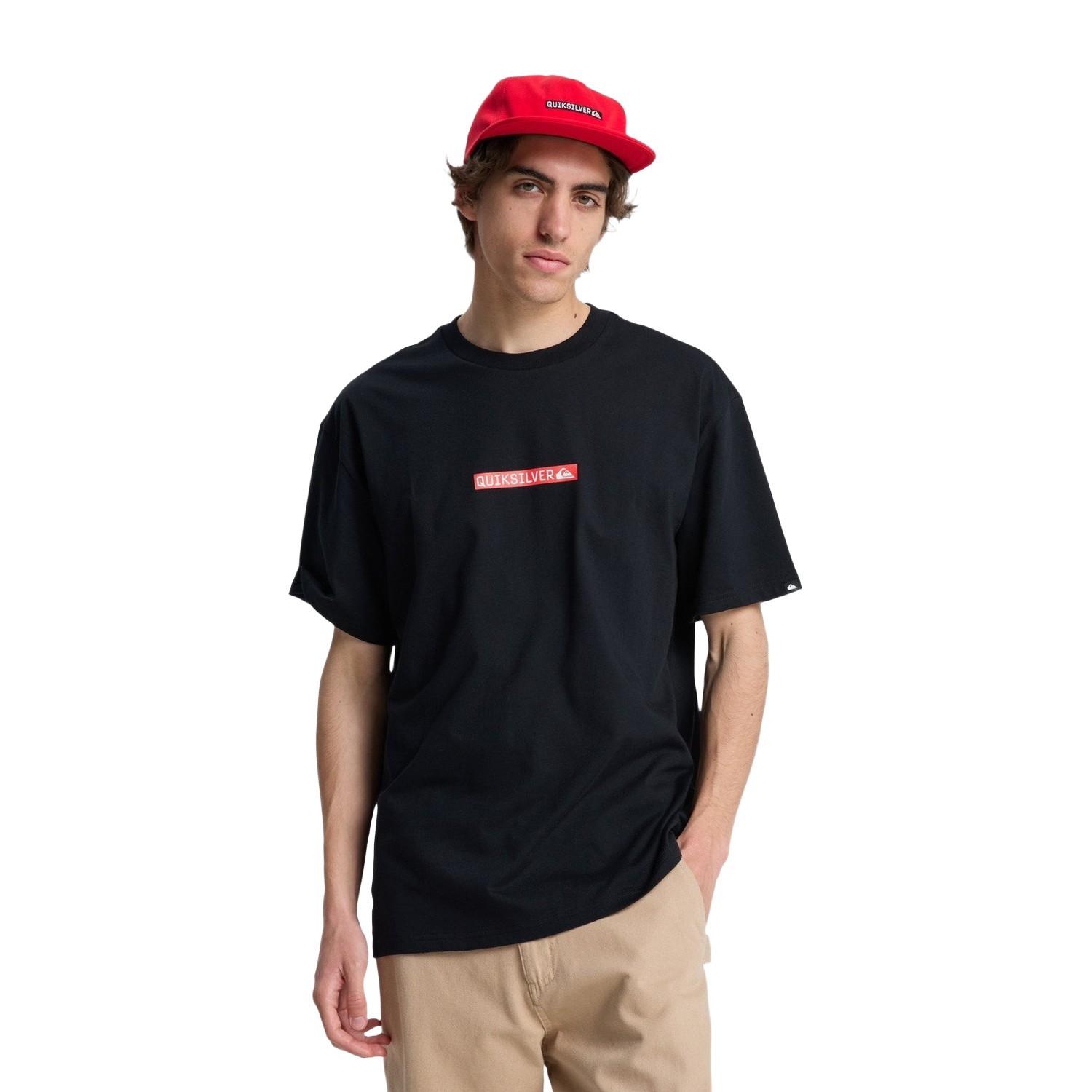 Quiksilver Dna Clicker Erkek Siyah Tişört
