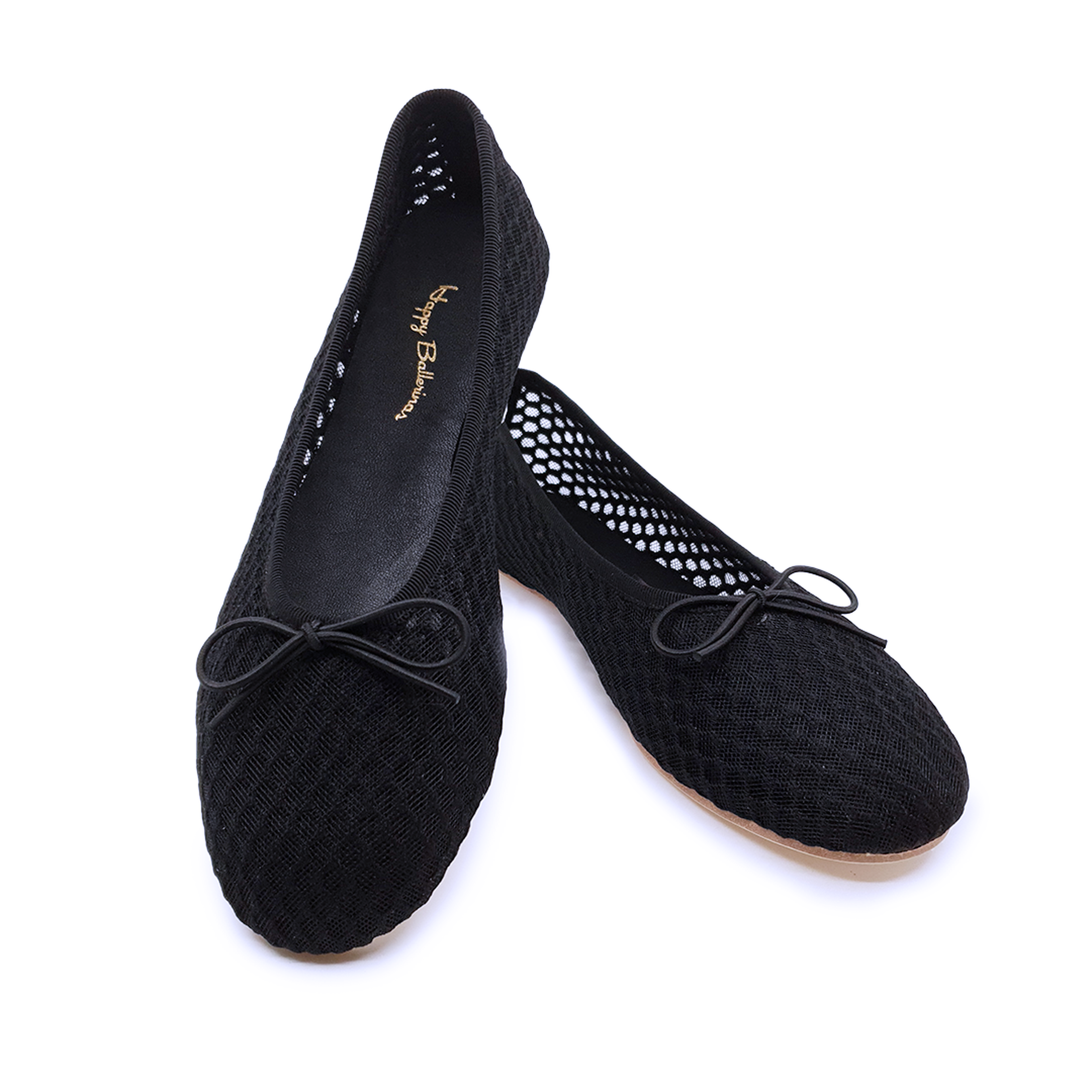 Lora - Siyah File Barefoot Babet Ayakkabı