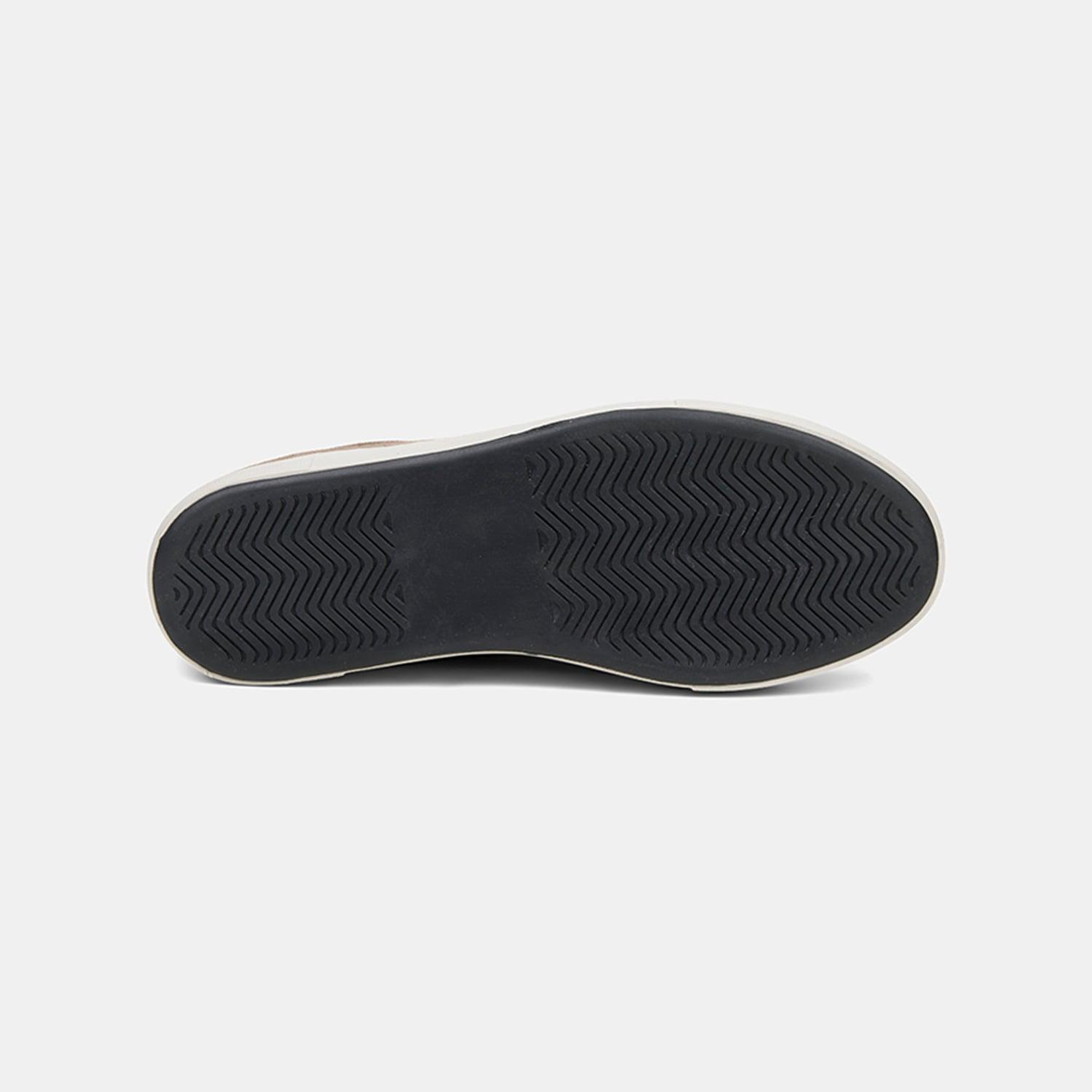 Kadın Vizon Bağcıklı Kalın Tabanlı Süet Deri Sneaker