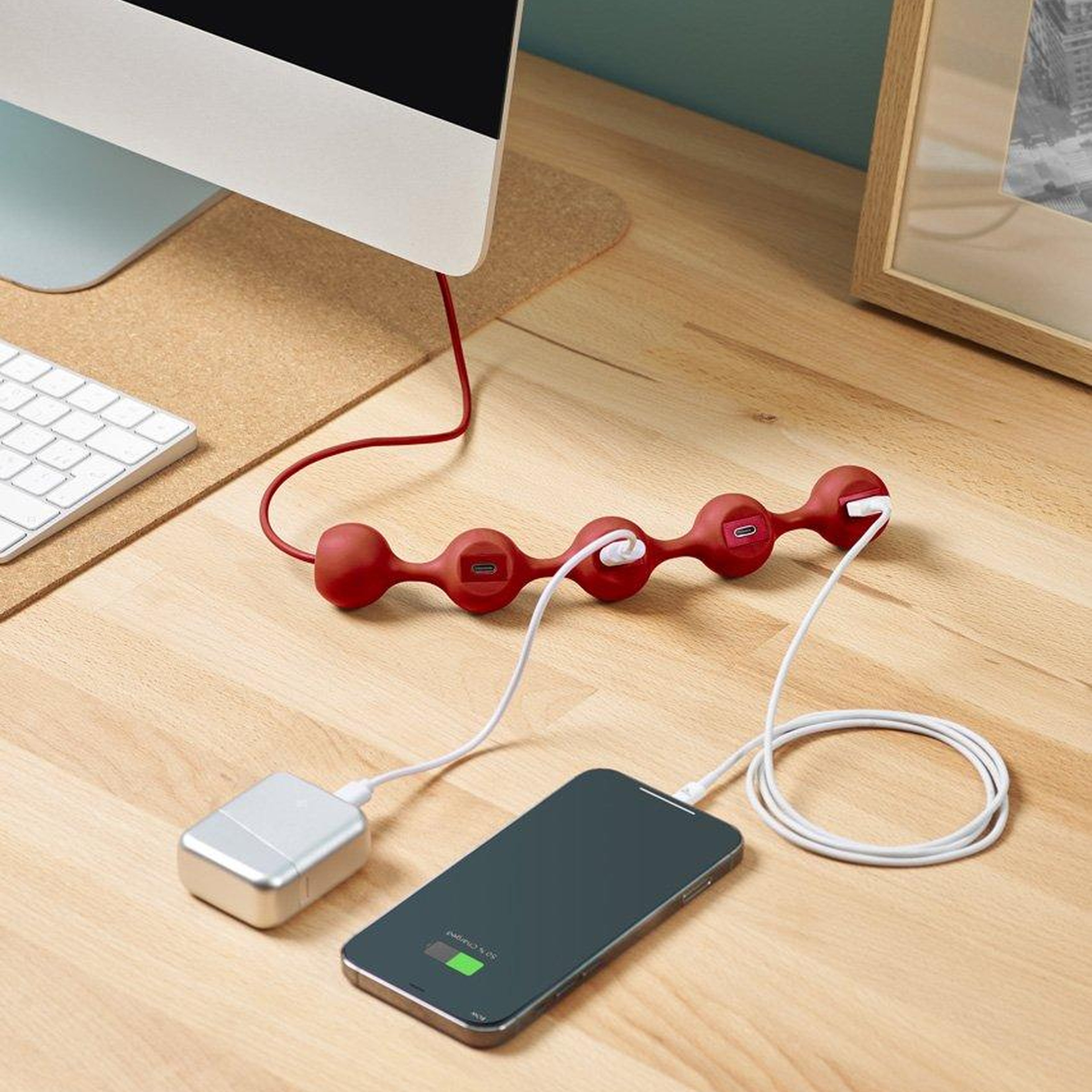 Lexon Peas Hub C USB Çoğaltıcı Sarı