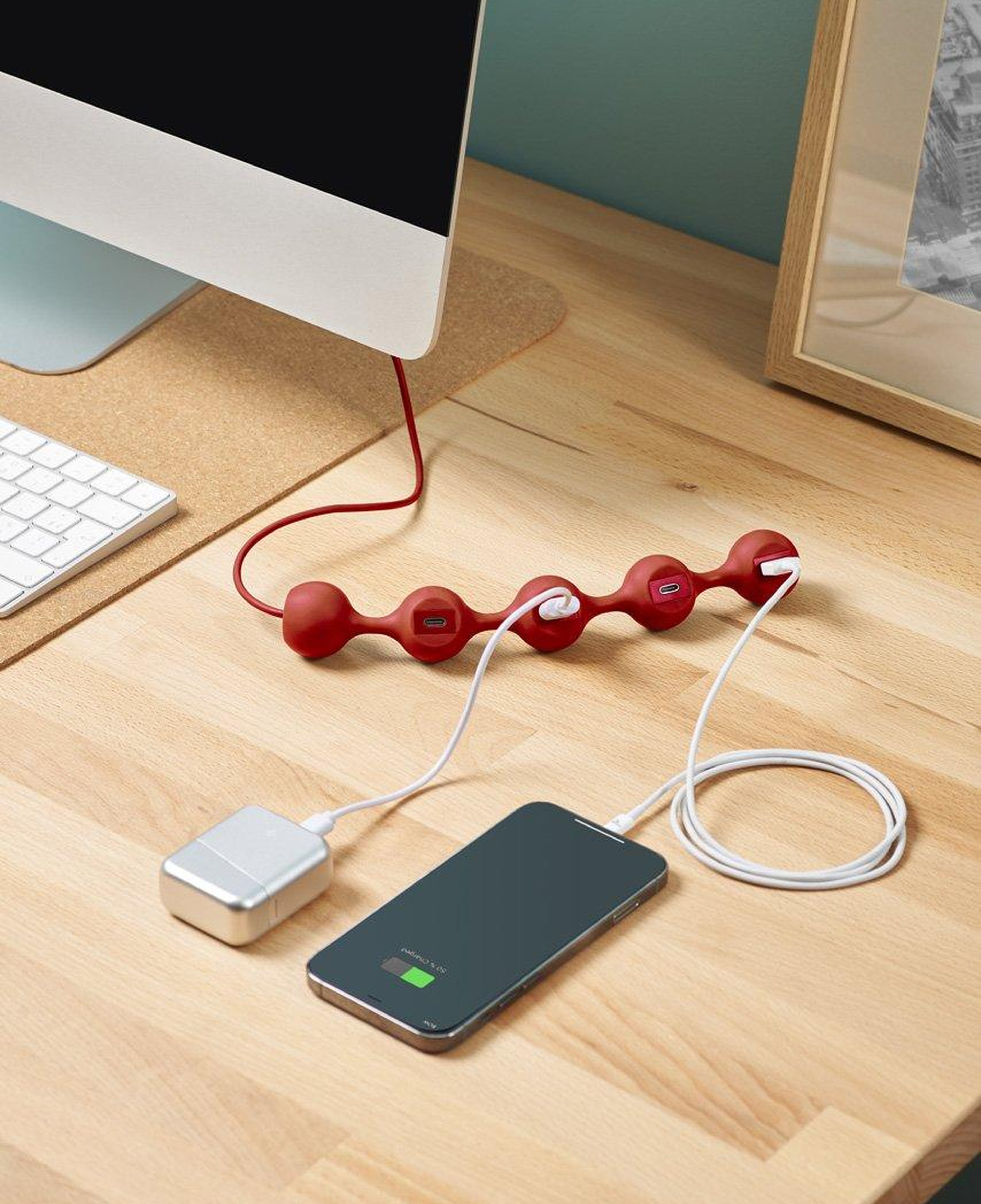Lexon Peas Hub C USB Çoğaltıcı Sarı