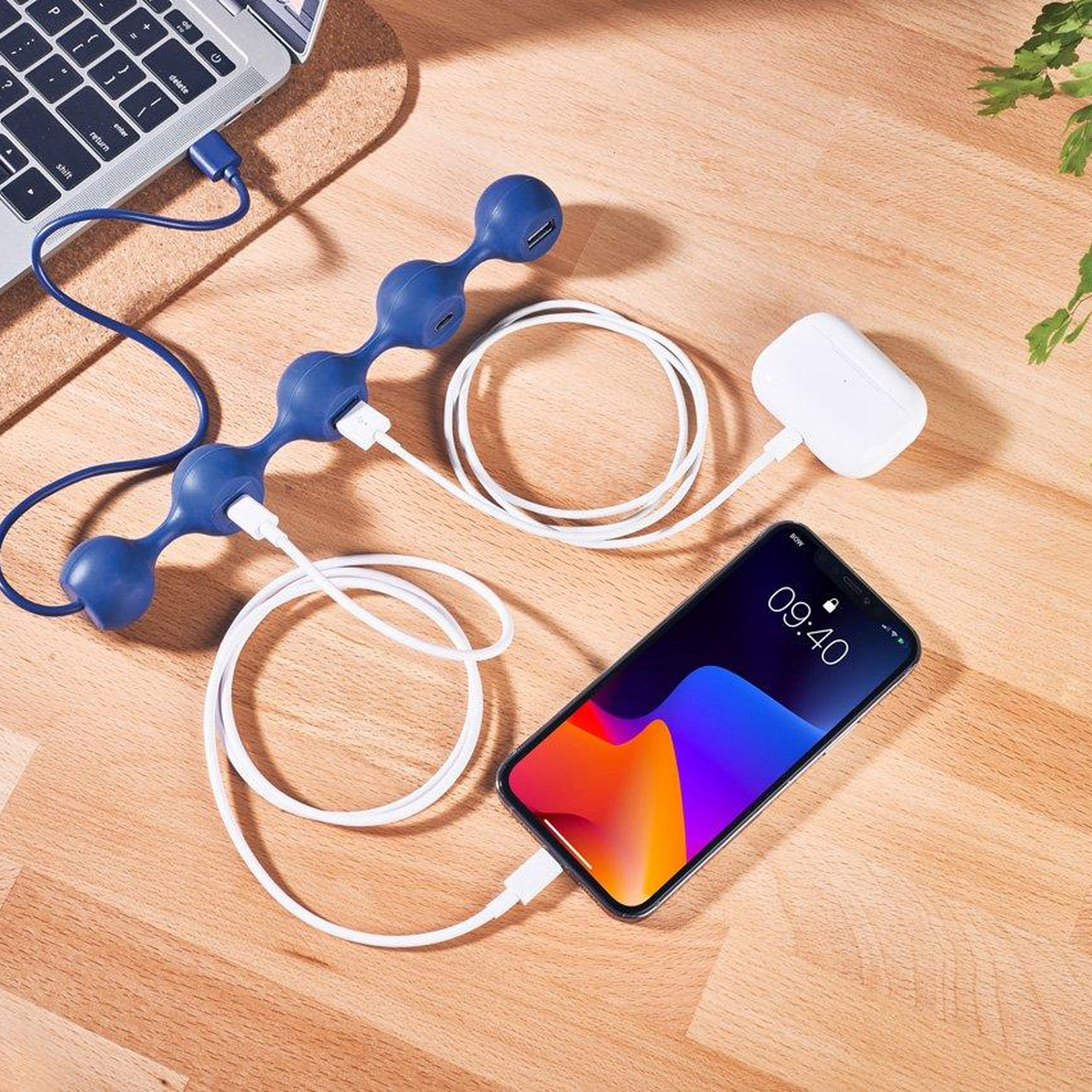 Lexon Peas Hub C USB Çoğaltıcı Sarı