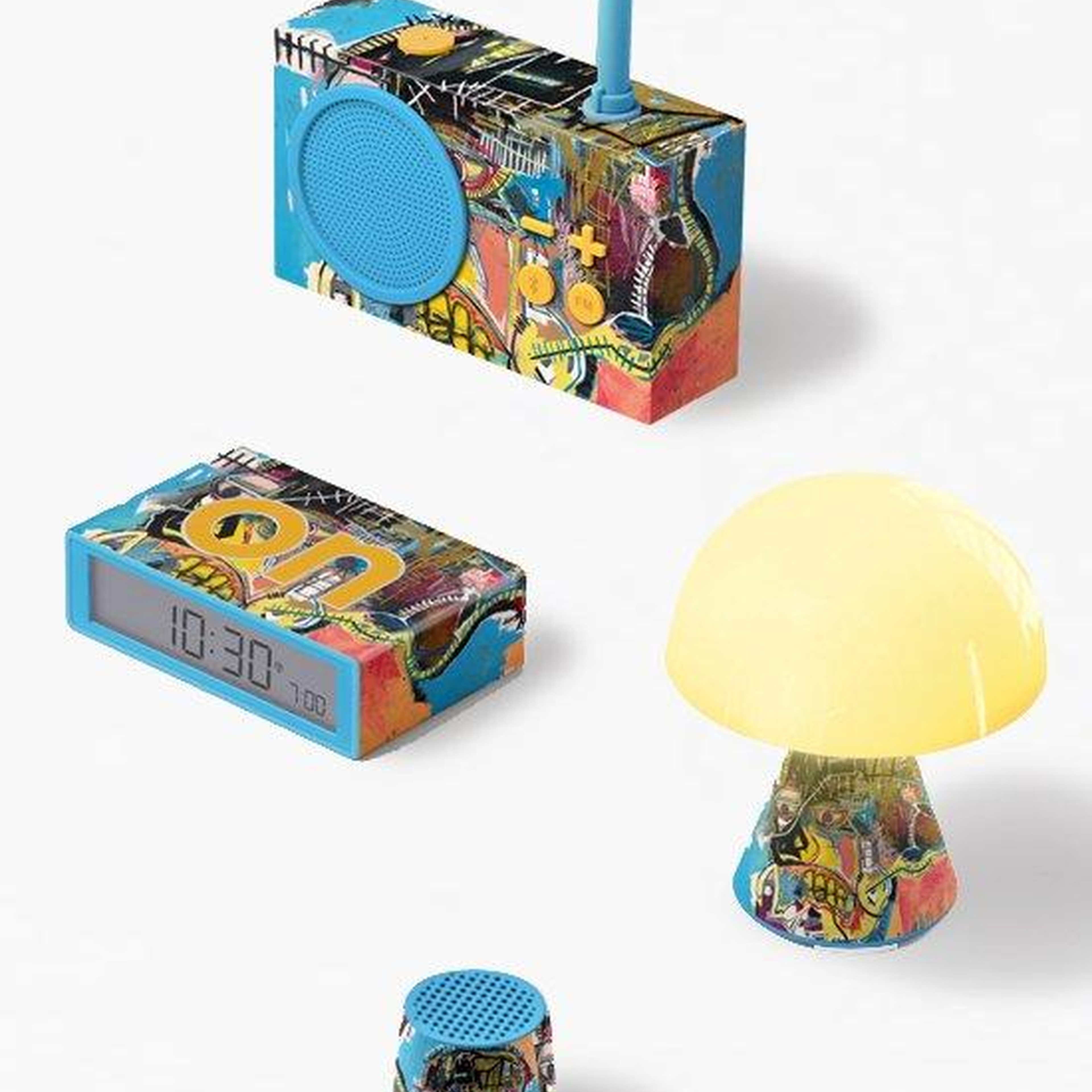 Lexon Flip + Alarm Saat X  X Jean-Michel Basquiat Skull