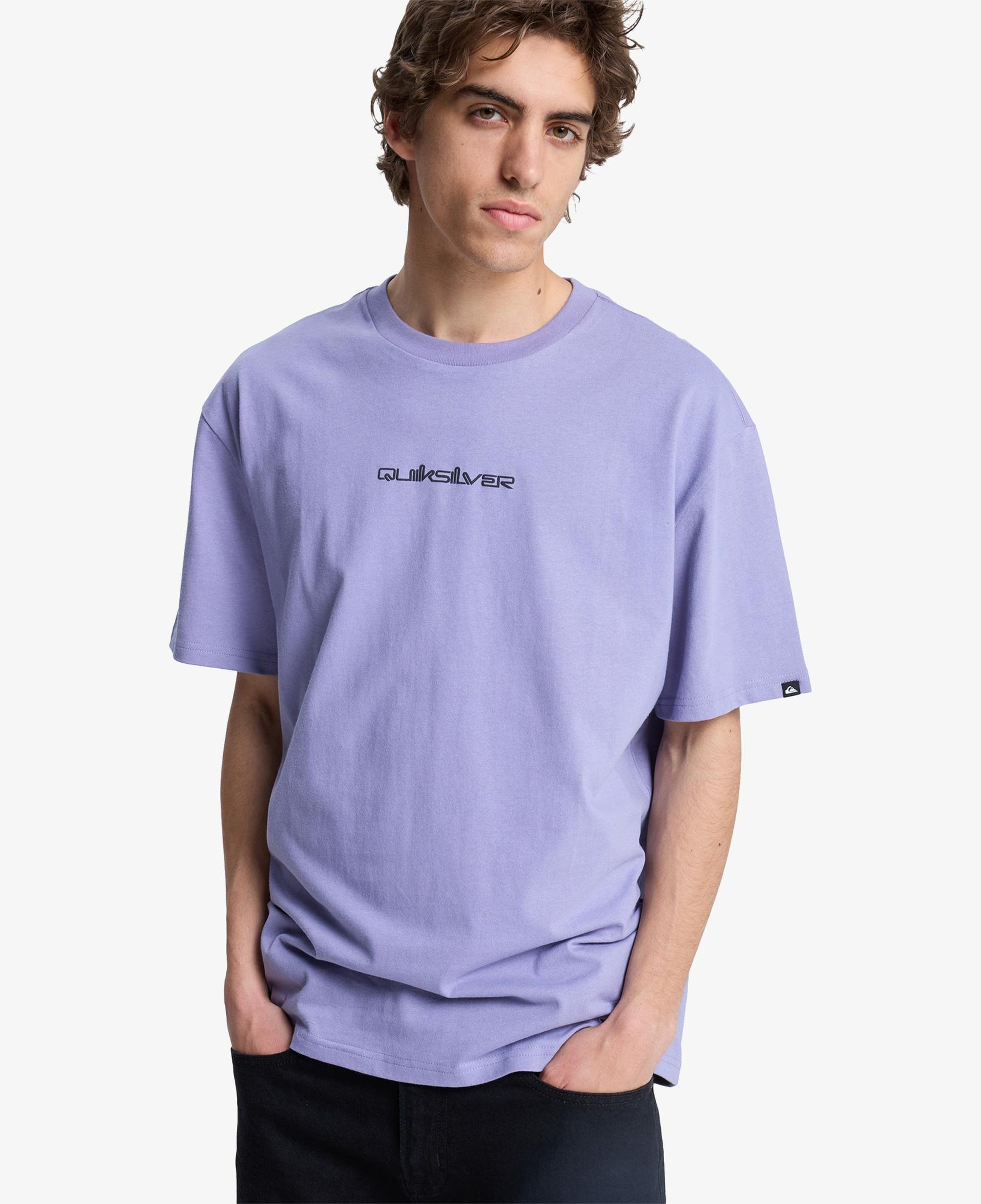 Quiksilver Fractured Wave Erkek Mor T-Shirt