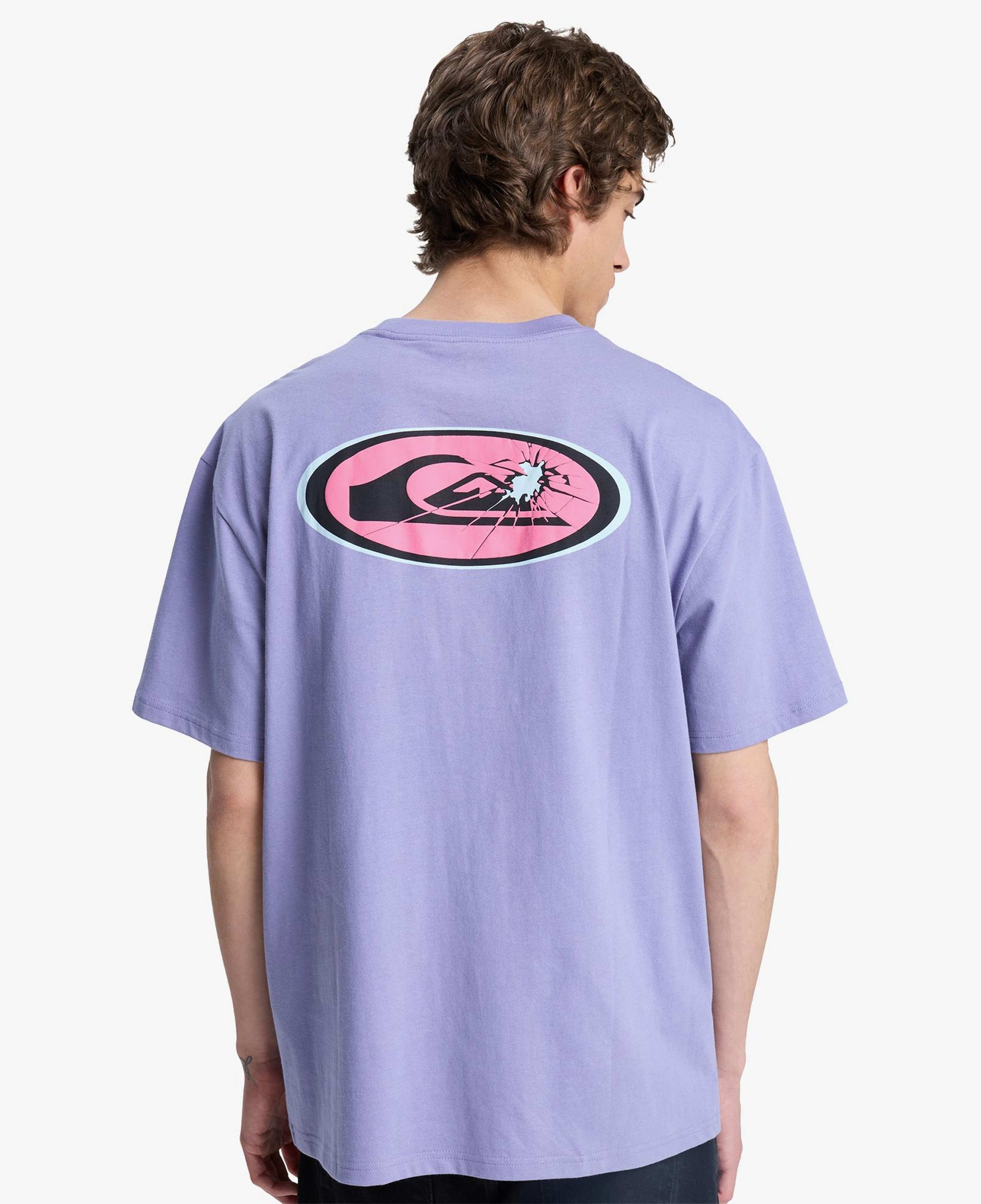 Quiksilver Fractured Wave Erkek Mor T-Shirt