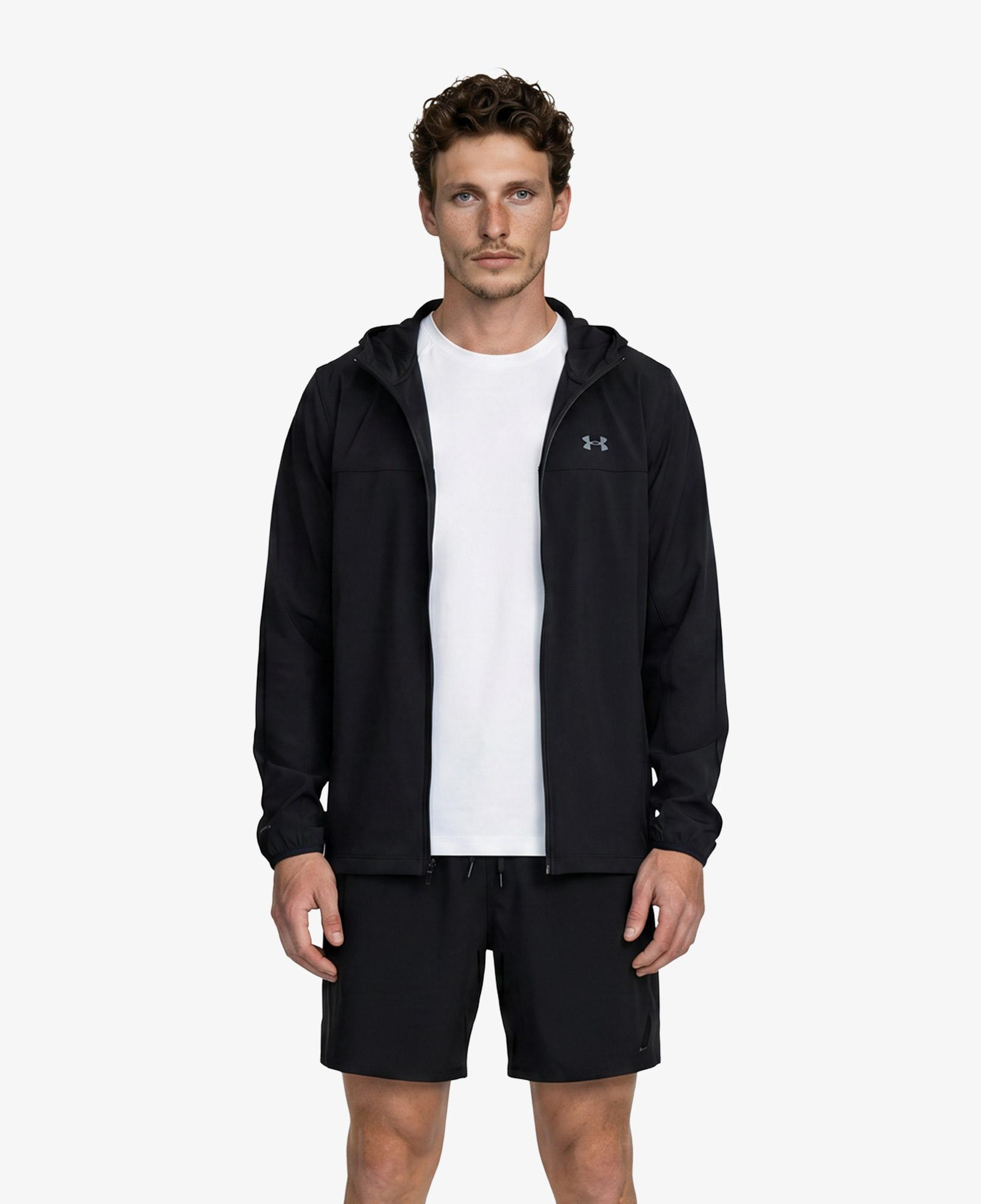 Under Armour Velociti Pro Storm Erkek Siyah Koşu Ceket