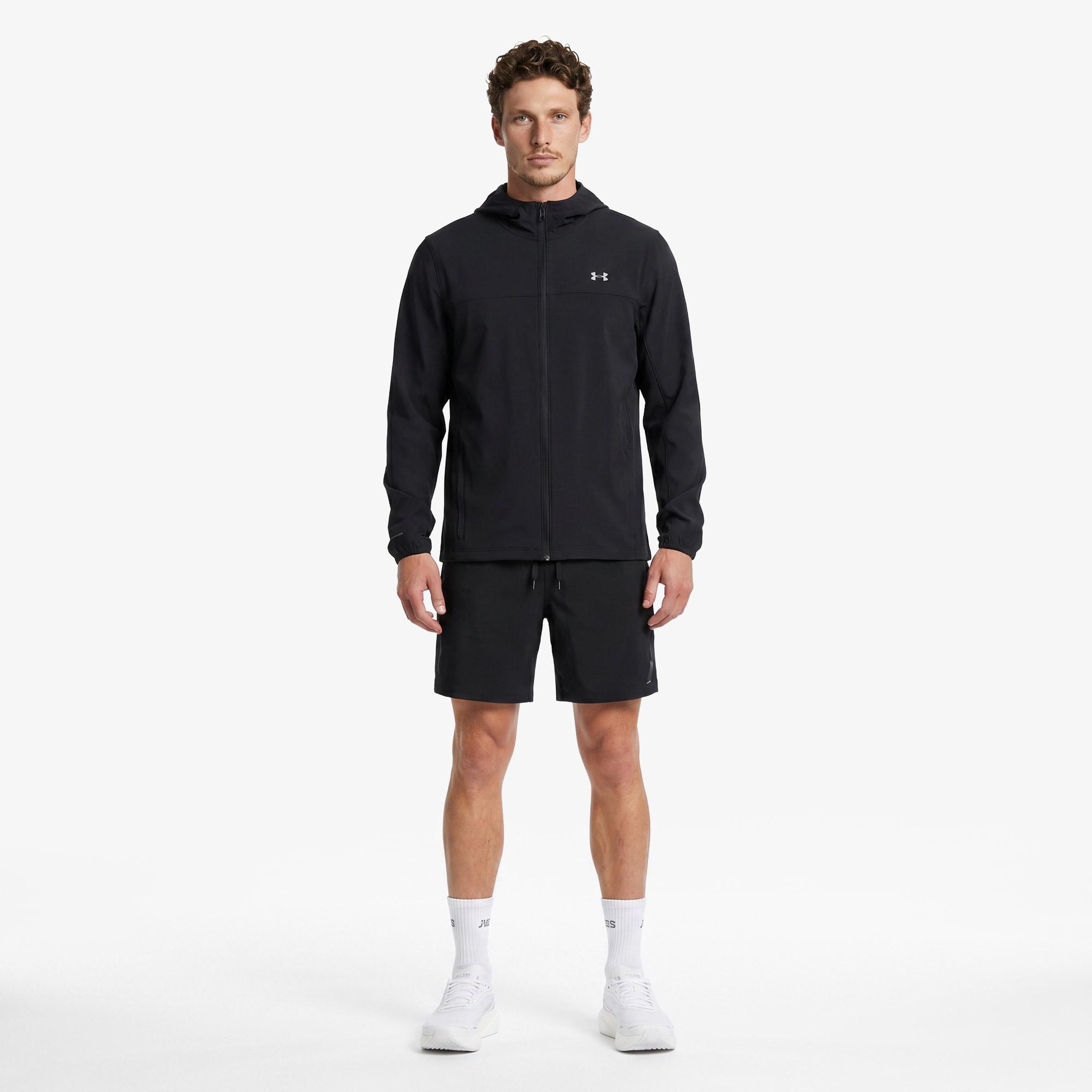 Under Armour Velociti Pro Storm Erkek Siyah Koşu Ceket