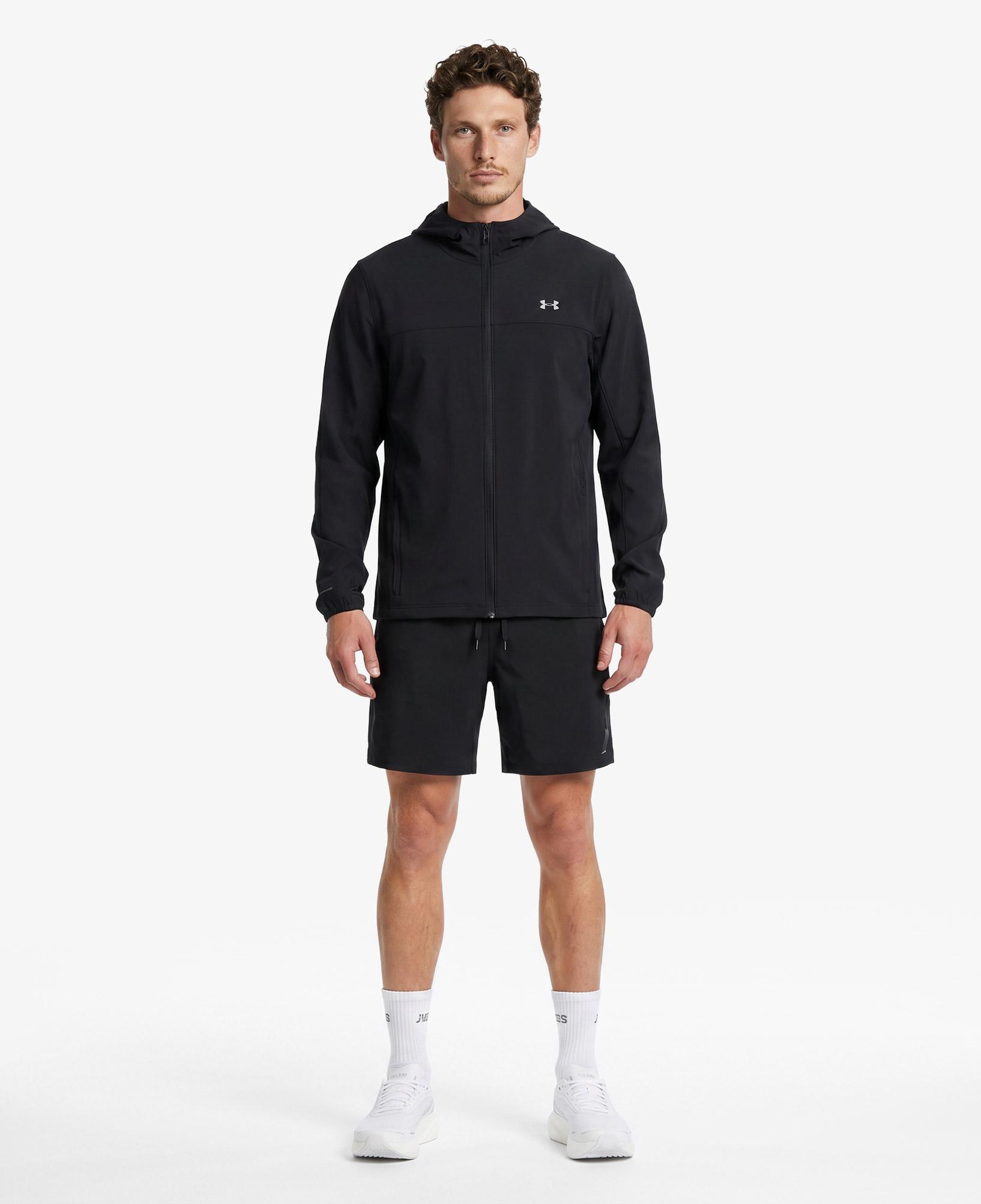 Under Armour Velociti Pro Storm Erkek Siyah Koşu Ceket
