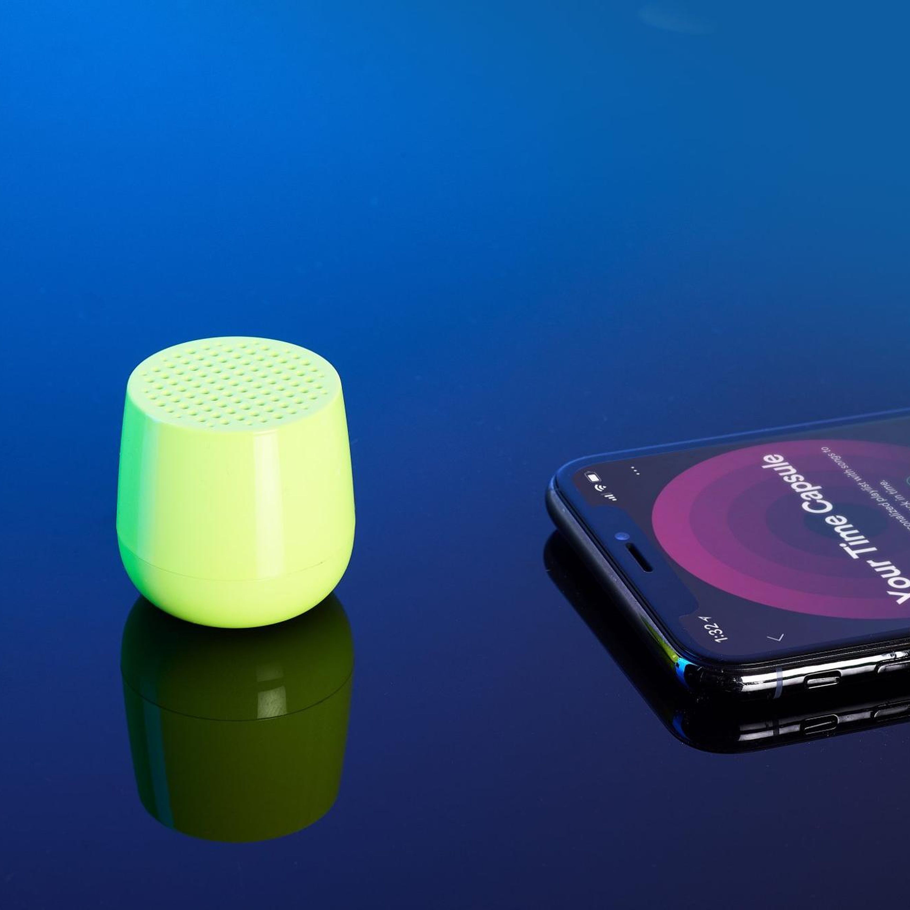 Lexon Mino Bluetooth TWS Hoparlör Fosforlu Sarı