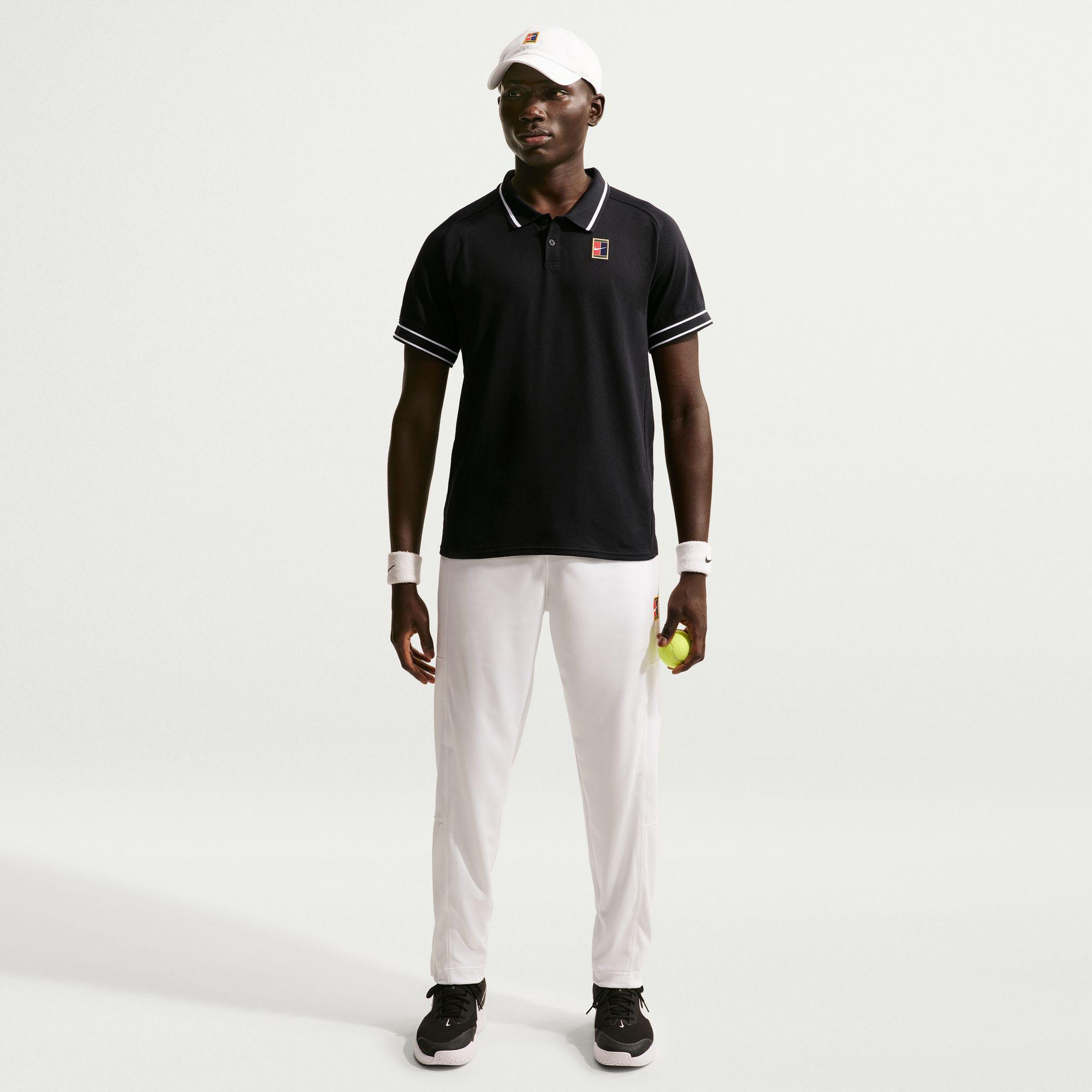 Nike Court Heritage Erkek Siyah Polo