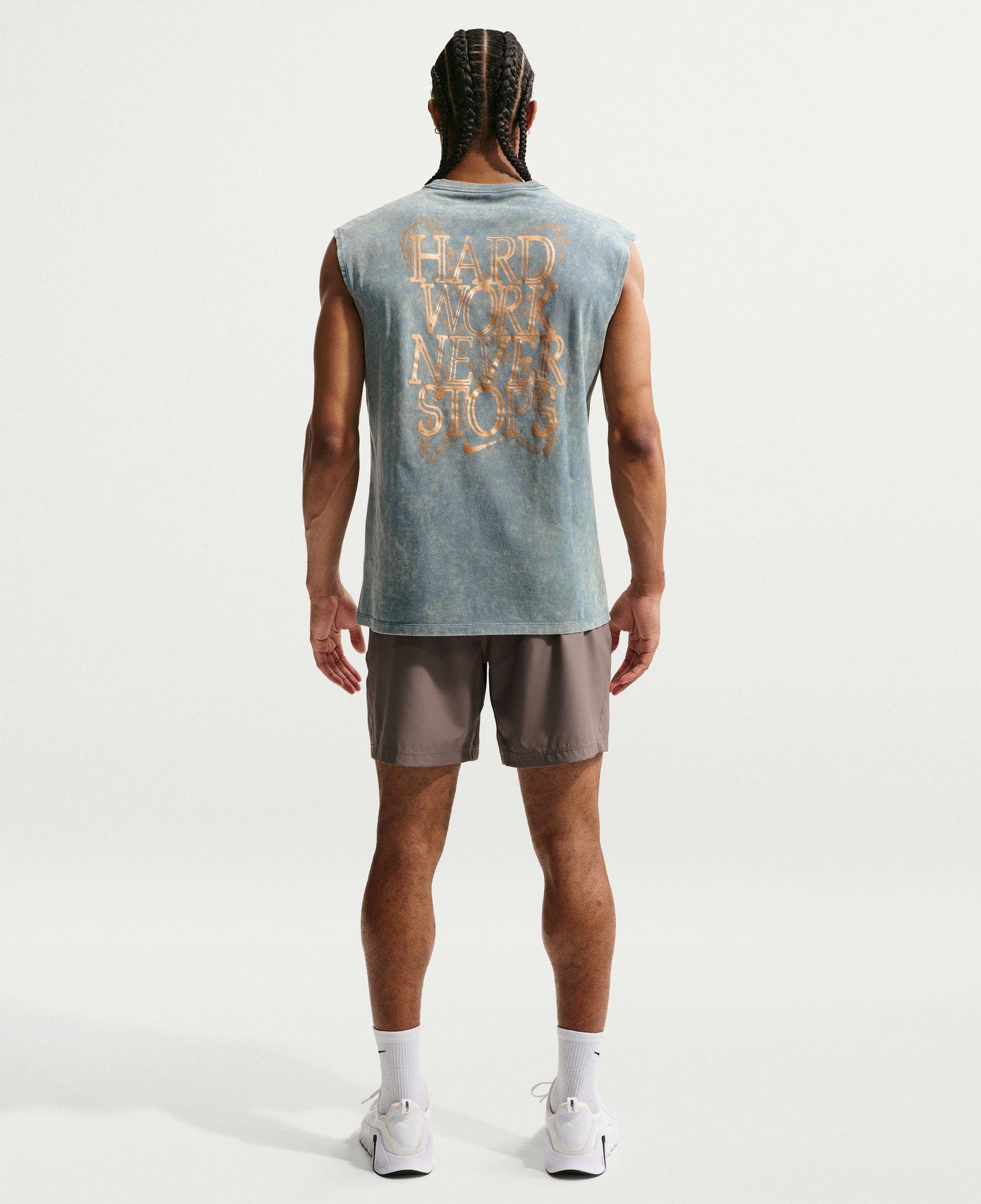 Nike Training Erkek Yeşil Kolsuz T-Shirt