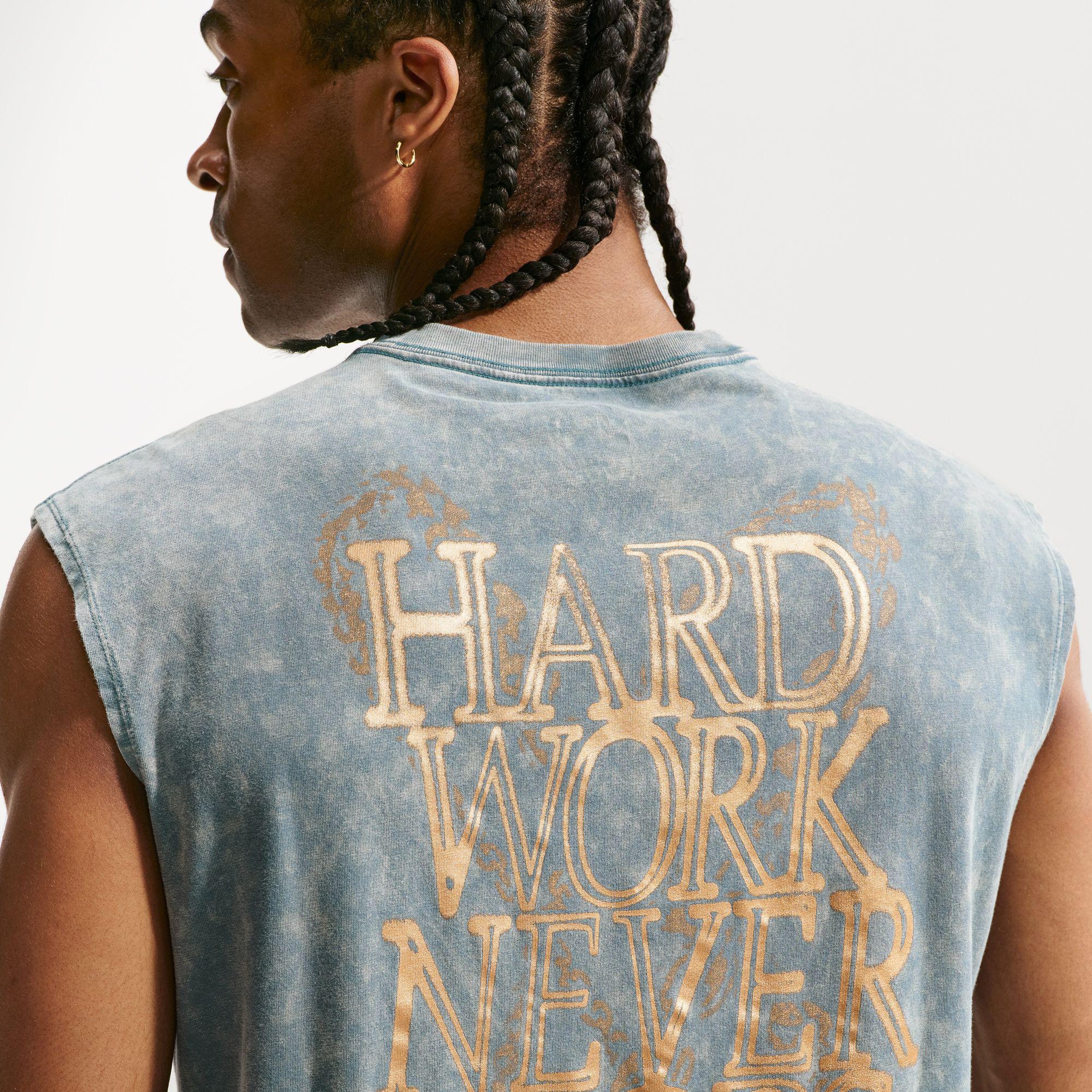 Nike Training Erkek Yeşil Kolsuz T-Shirt