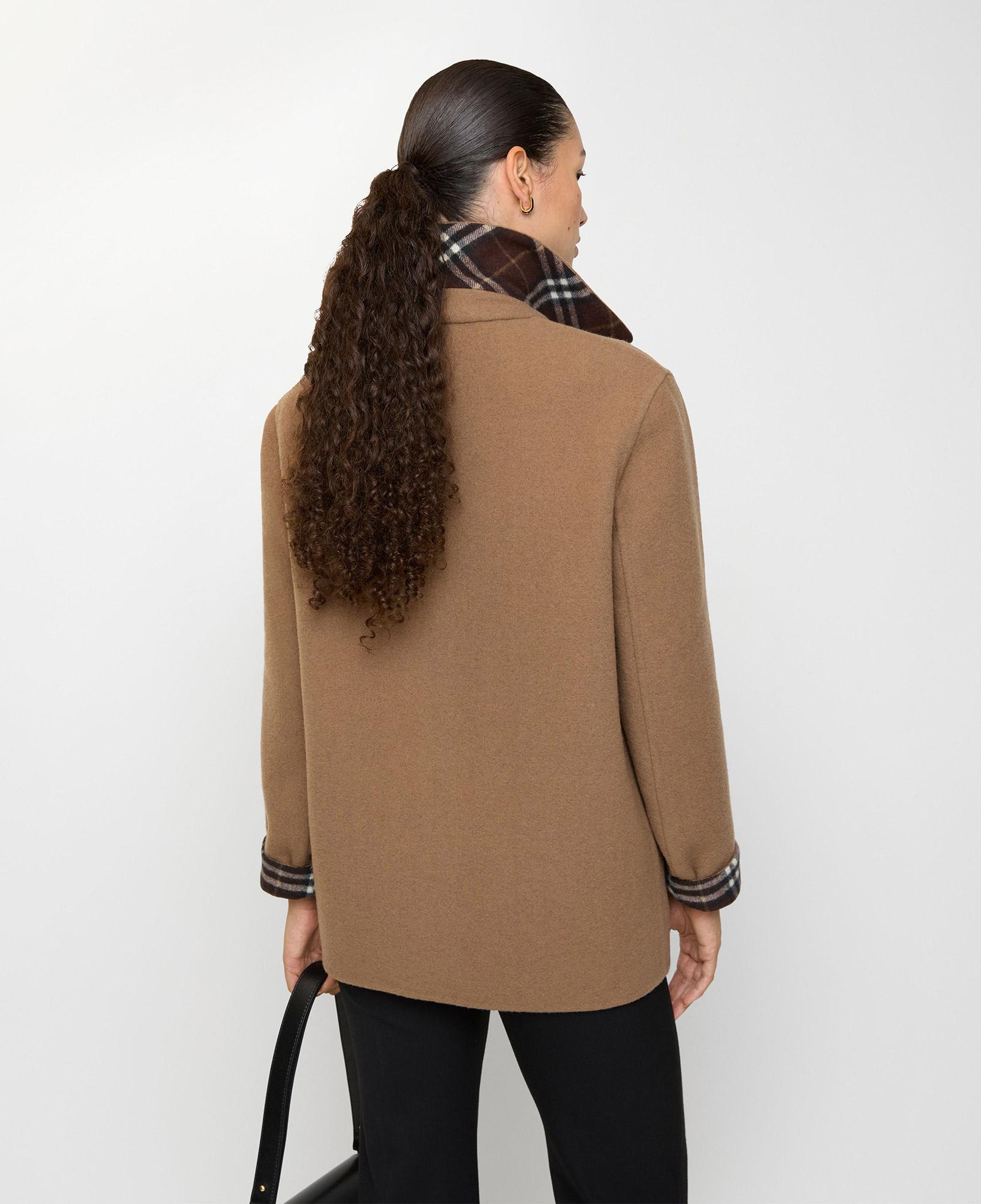 Burberry Wool Overshirt Kadın Kahverengi Kaban