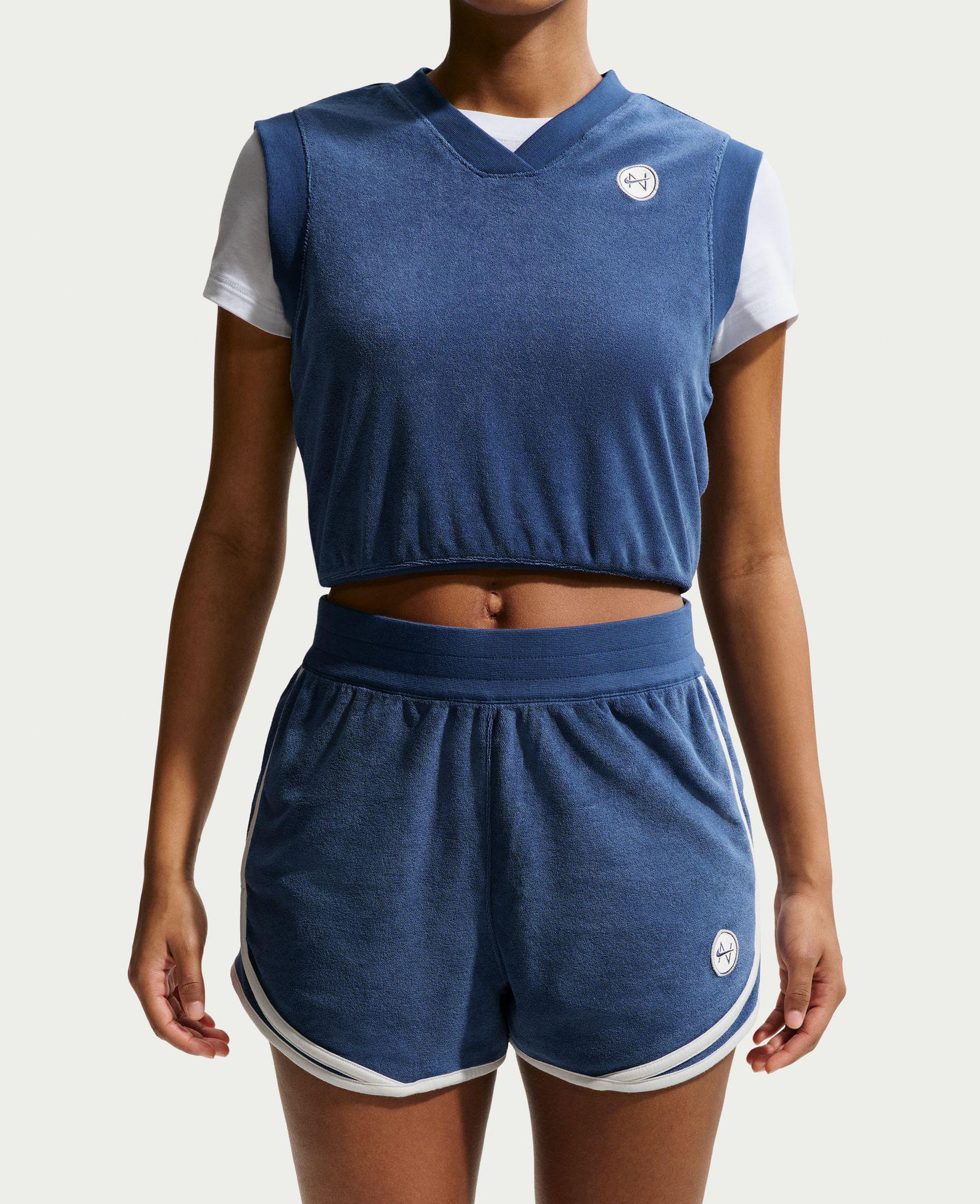 Nike Sportswear Chill Terry Kadın Mavi Şort