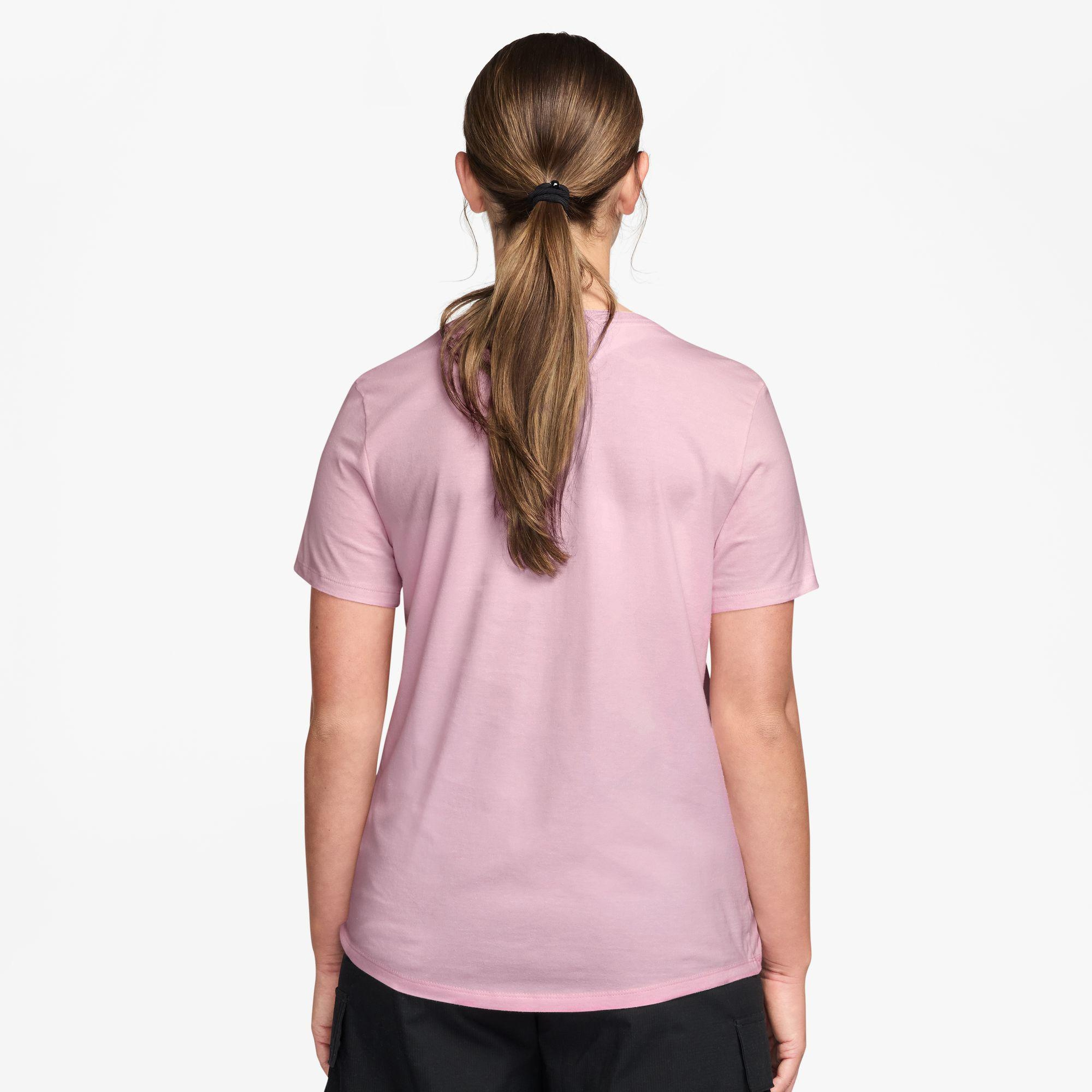 Nike Sportswear Essentials Icon Futura Kadın Pembe T-Shirt