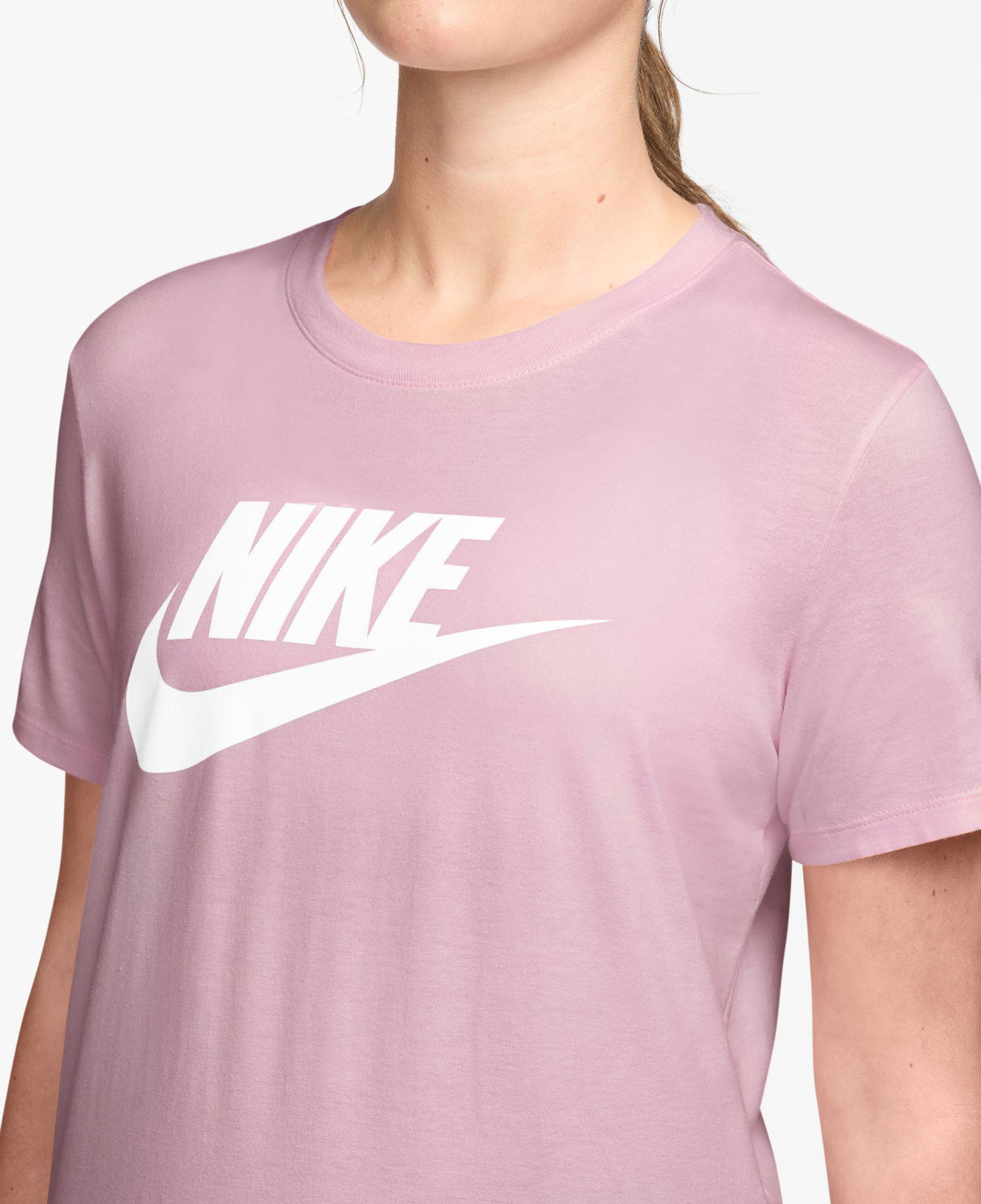 Nike Sportswear Essentials Icon Futura Kadın Pembe T-Shirt