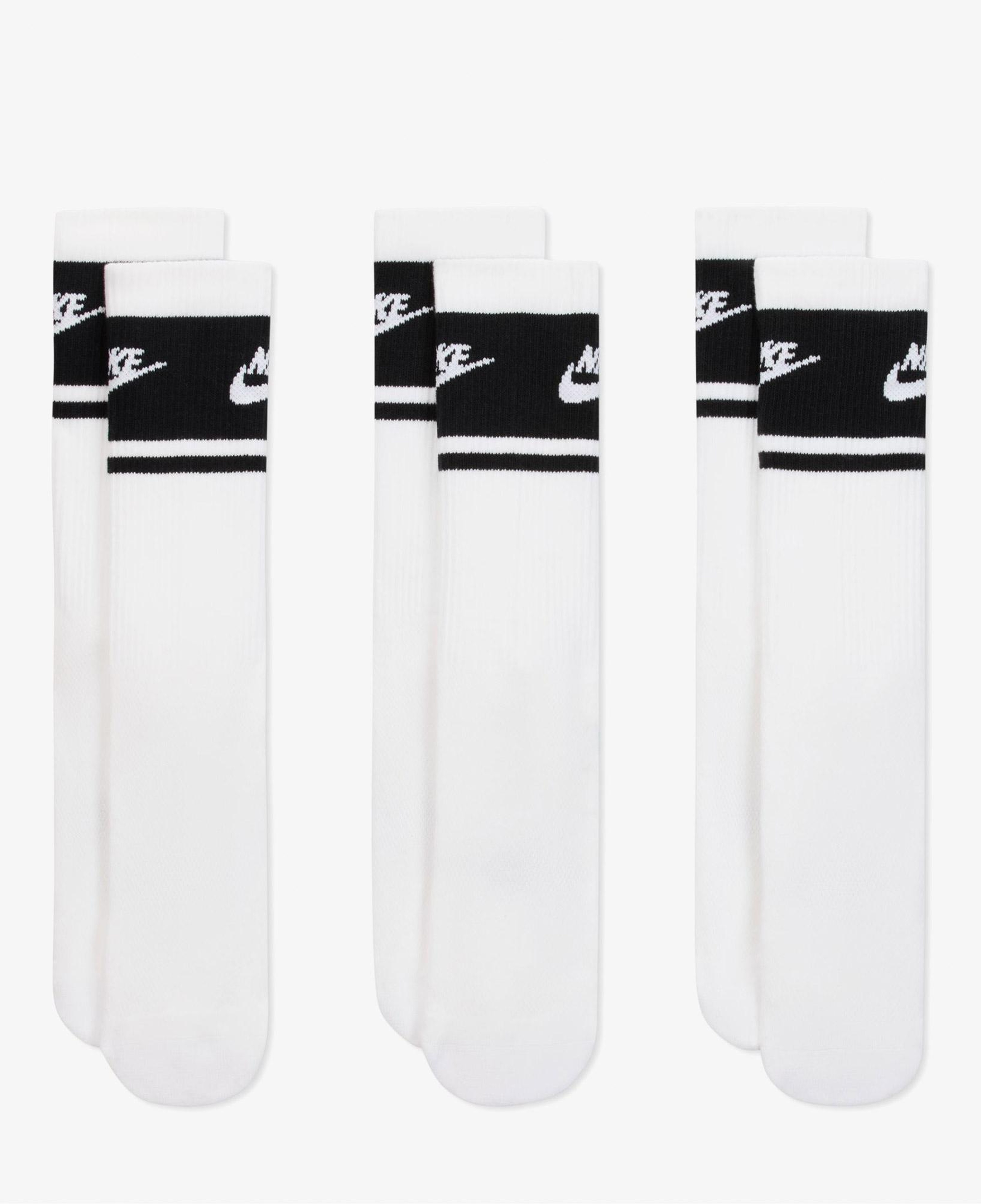 Nike Everyday Elevated 3'lü Unisex Beyaz Çorap