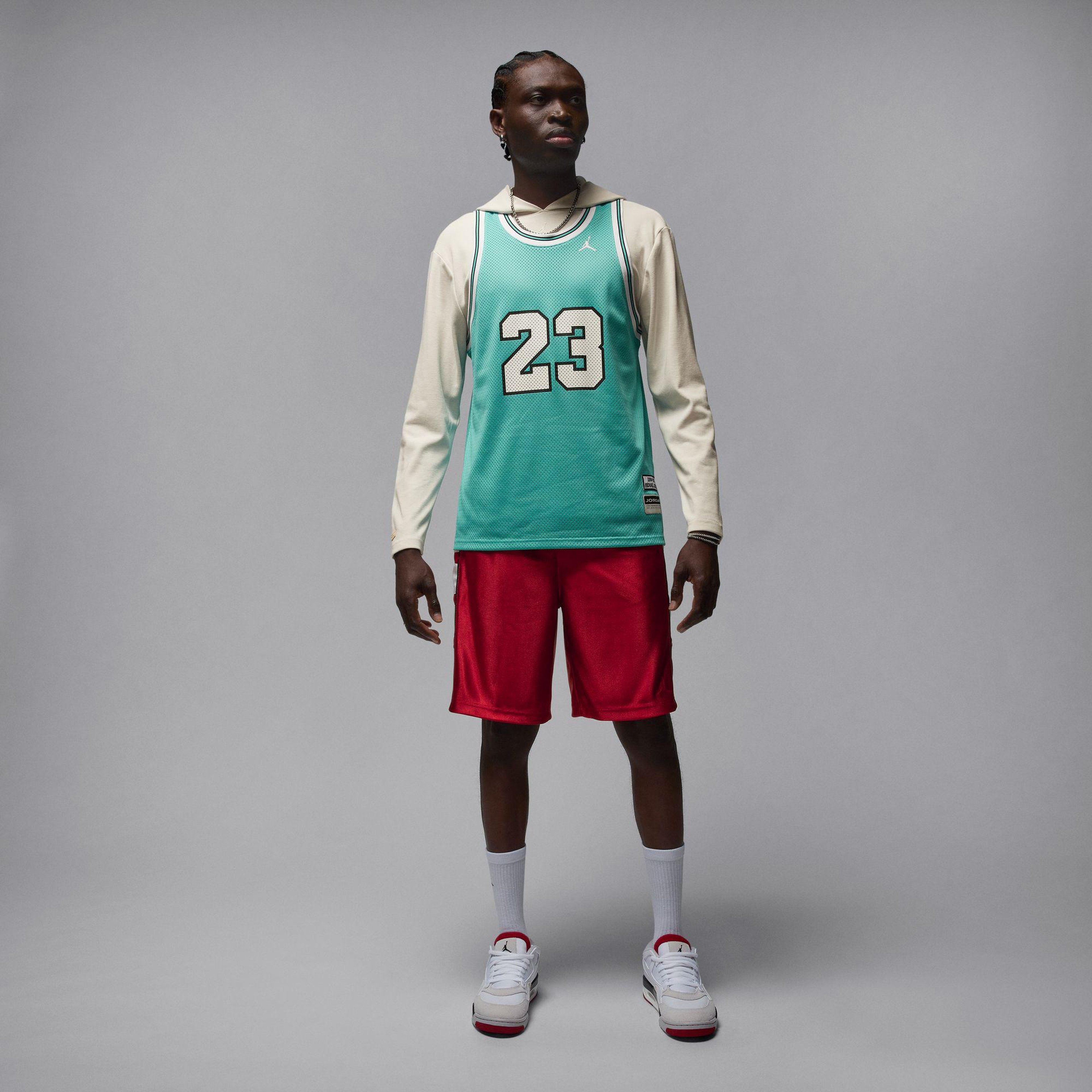 Jordan Brooklyn Cat Scratch Erkek Kırmızı Şort