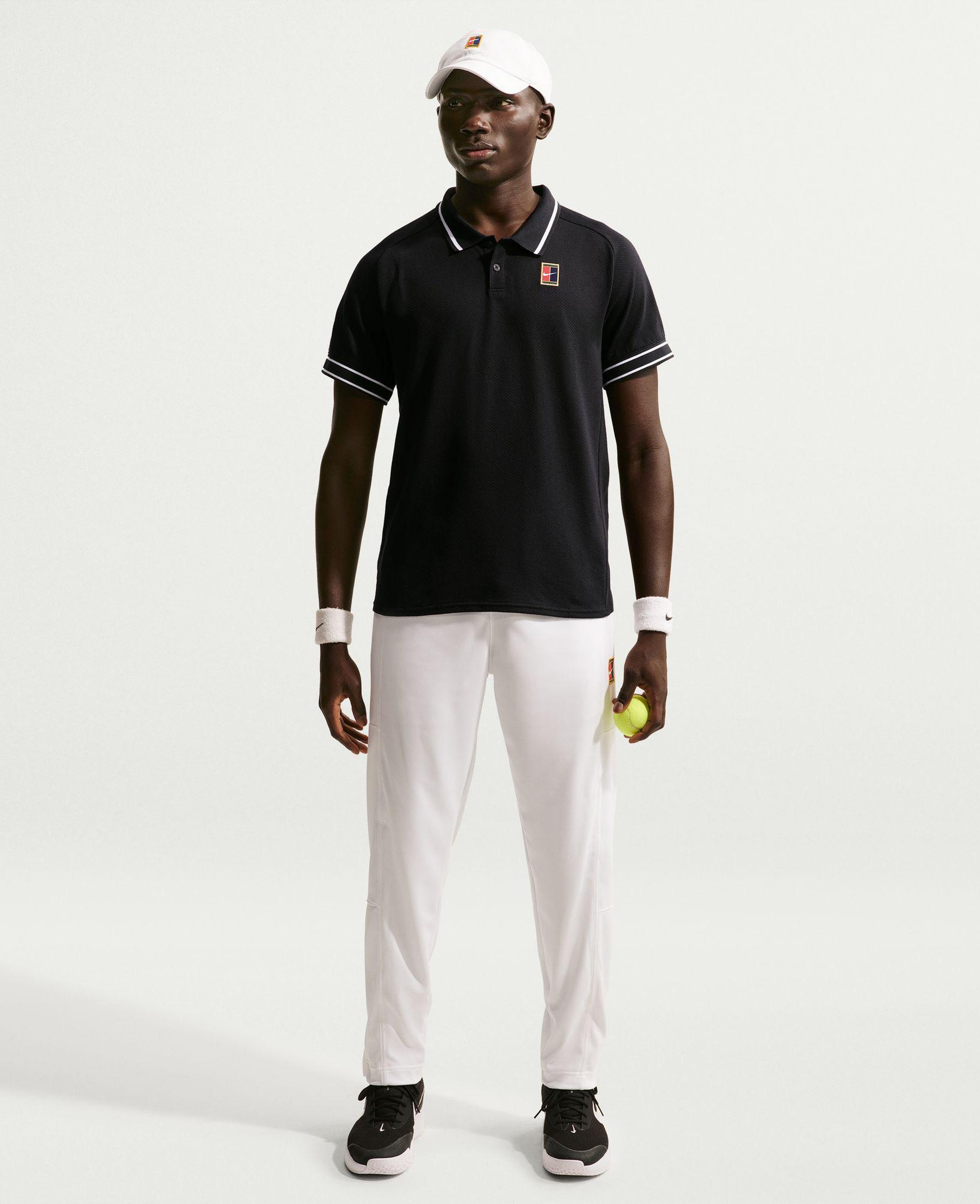 Nike Court Heritage Erkek Siyah Polo