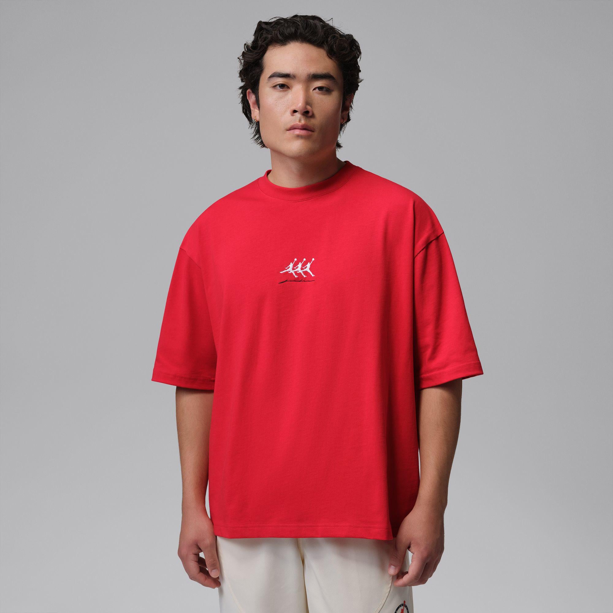 Jordan Flight Oversized Erkek Kırmızı T-Shirt
