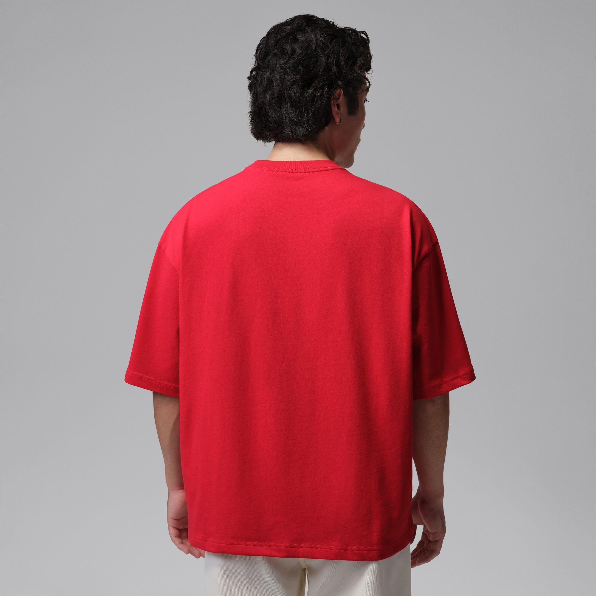 Jordan Flight Oversized Erkek Kırmızı T-Shirt