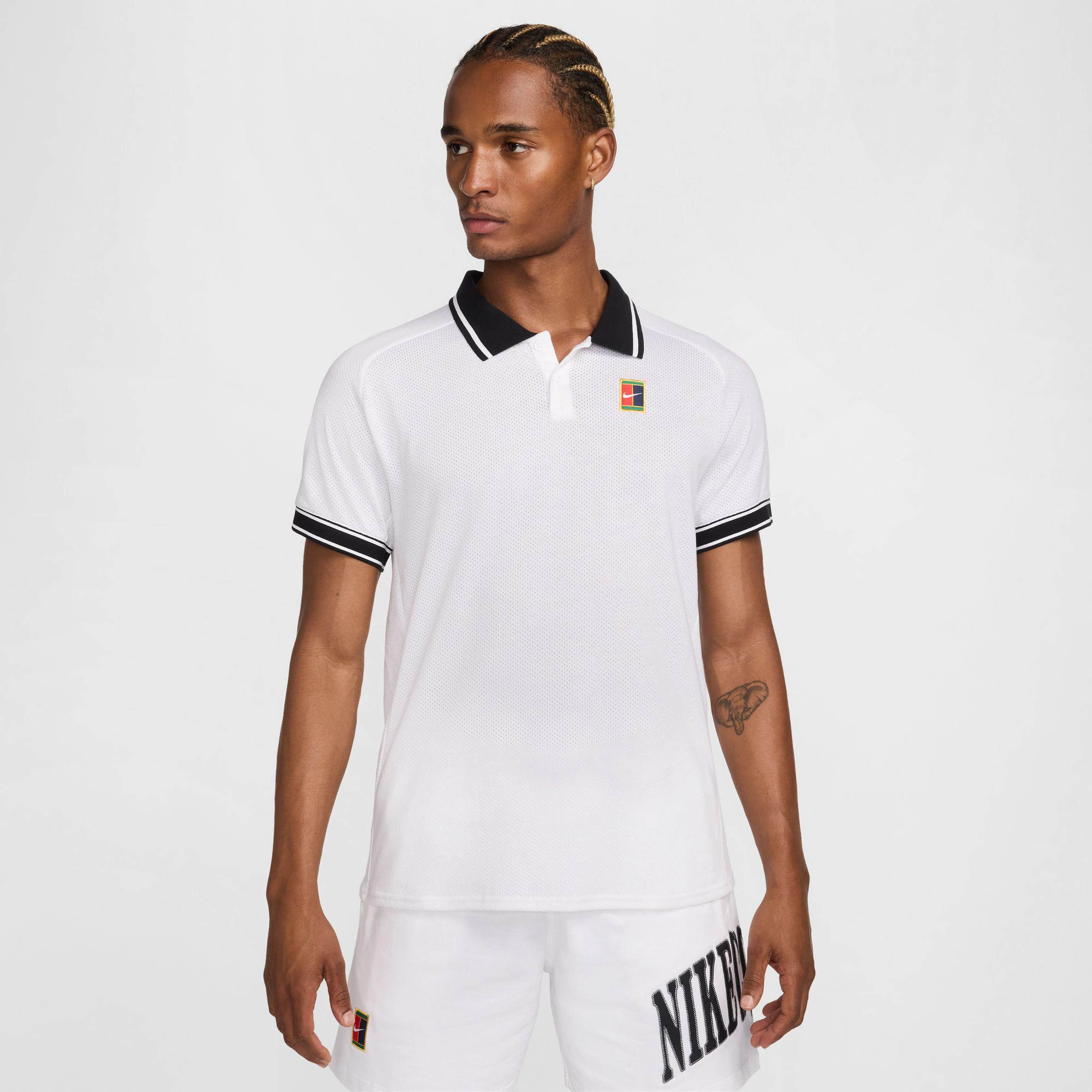 Nike Court Heritage Erkek Beyaz Polo