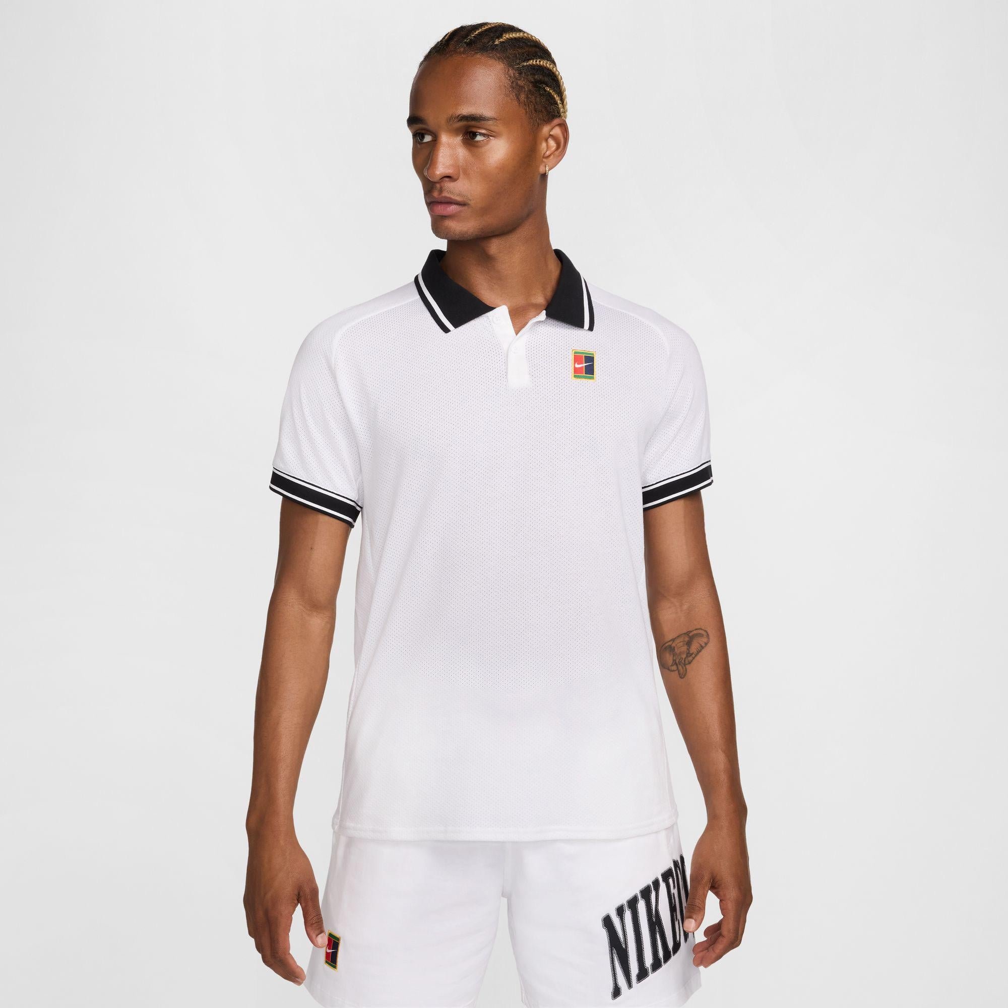 Nike Court Heritage Erkek Beyaz Polo