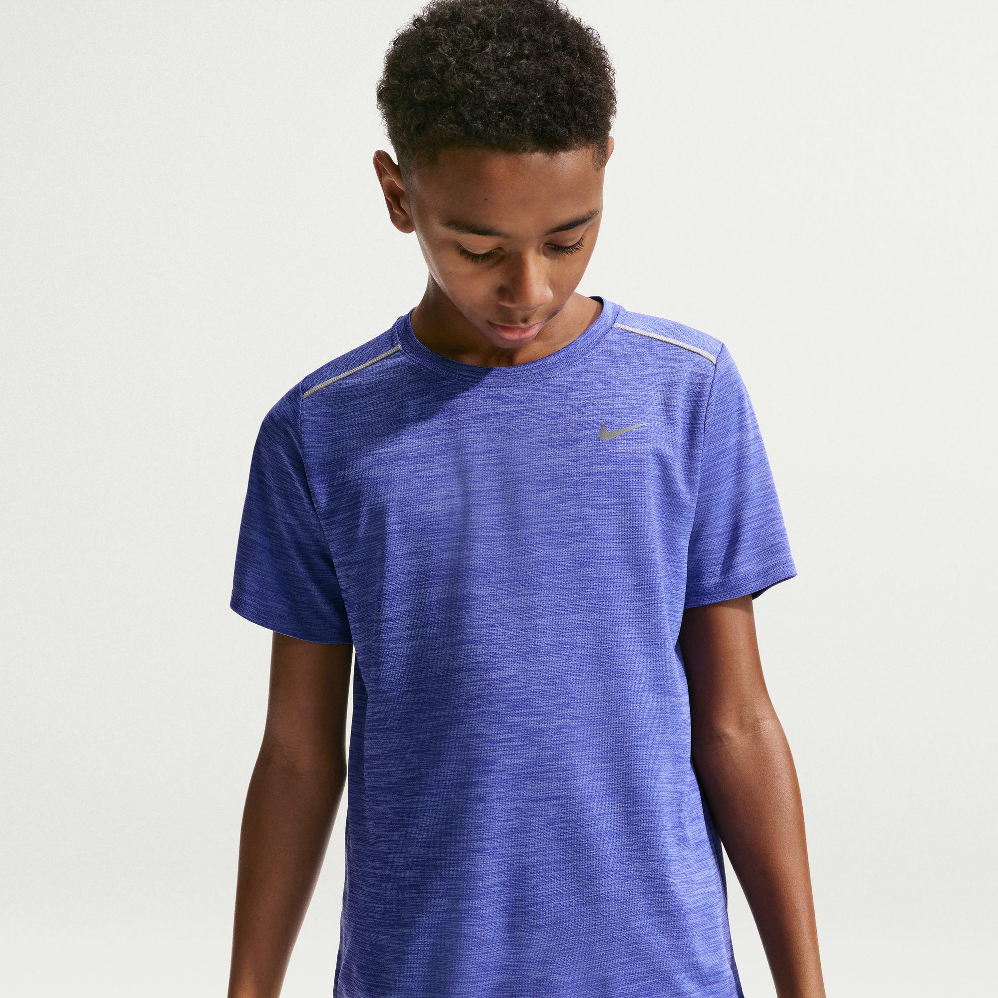 Nike Dri-Fti Miler Çocuk Mor T-Shirt