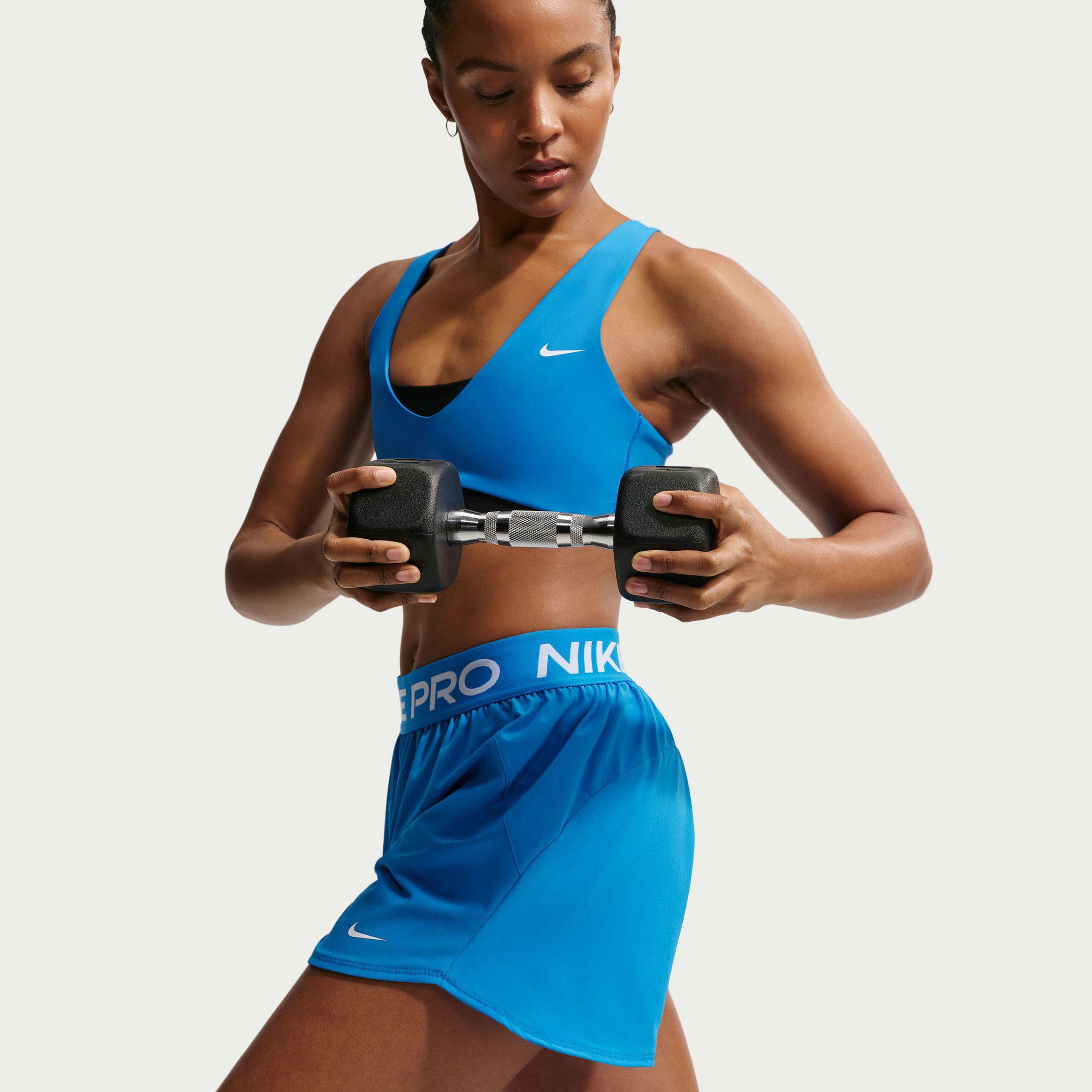 Nike Pro 2in1 Kadın Mavi Şort
