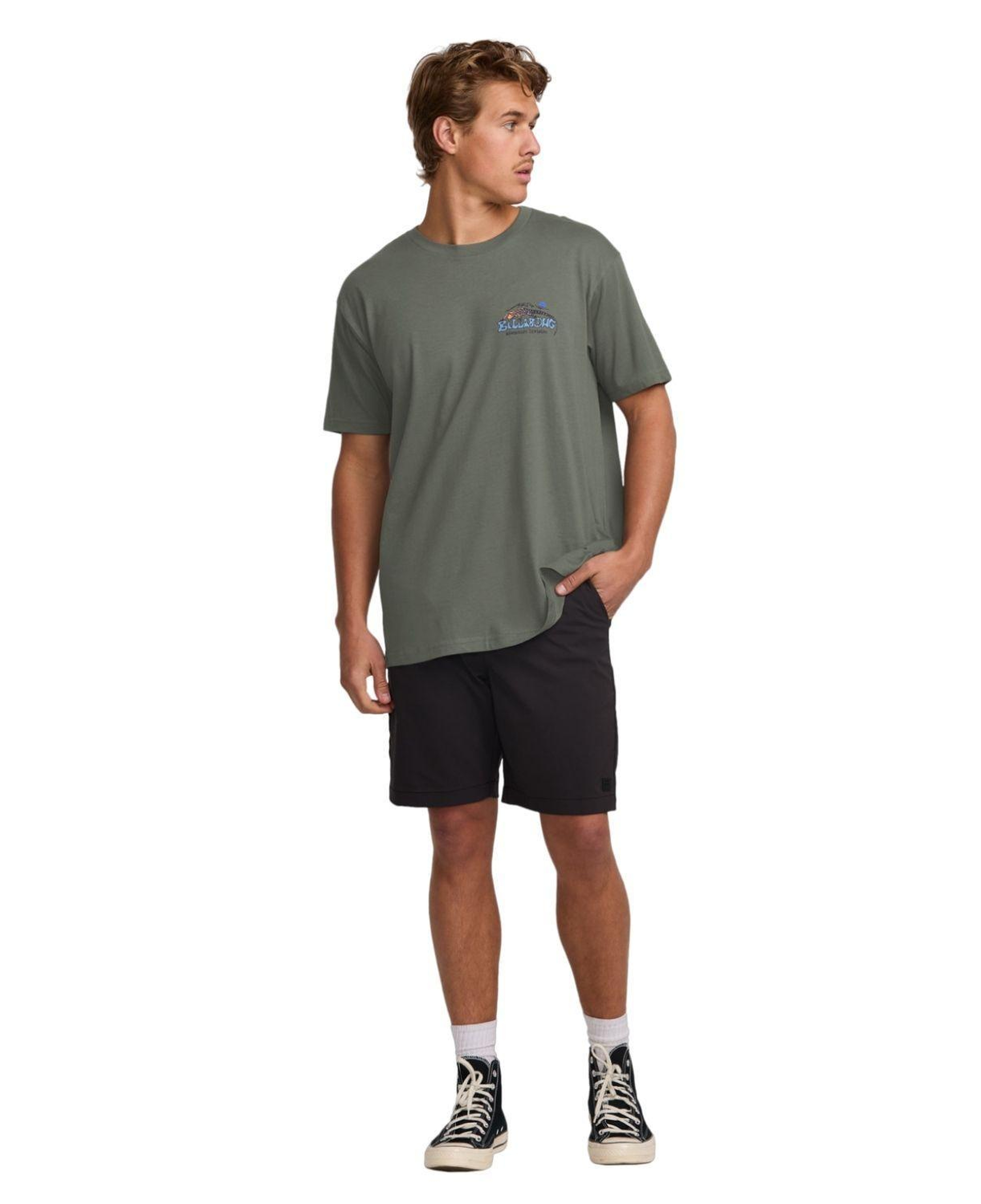 Billabong Lizard Mountain Adiv Erkek Mavi Tişört