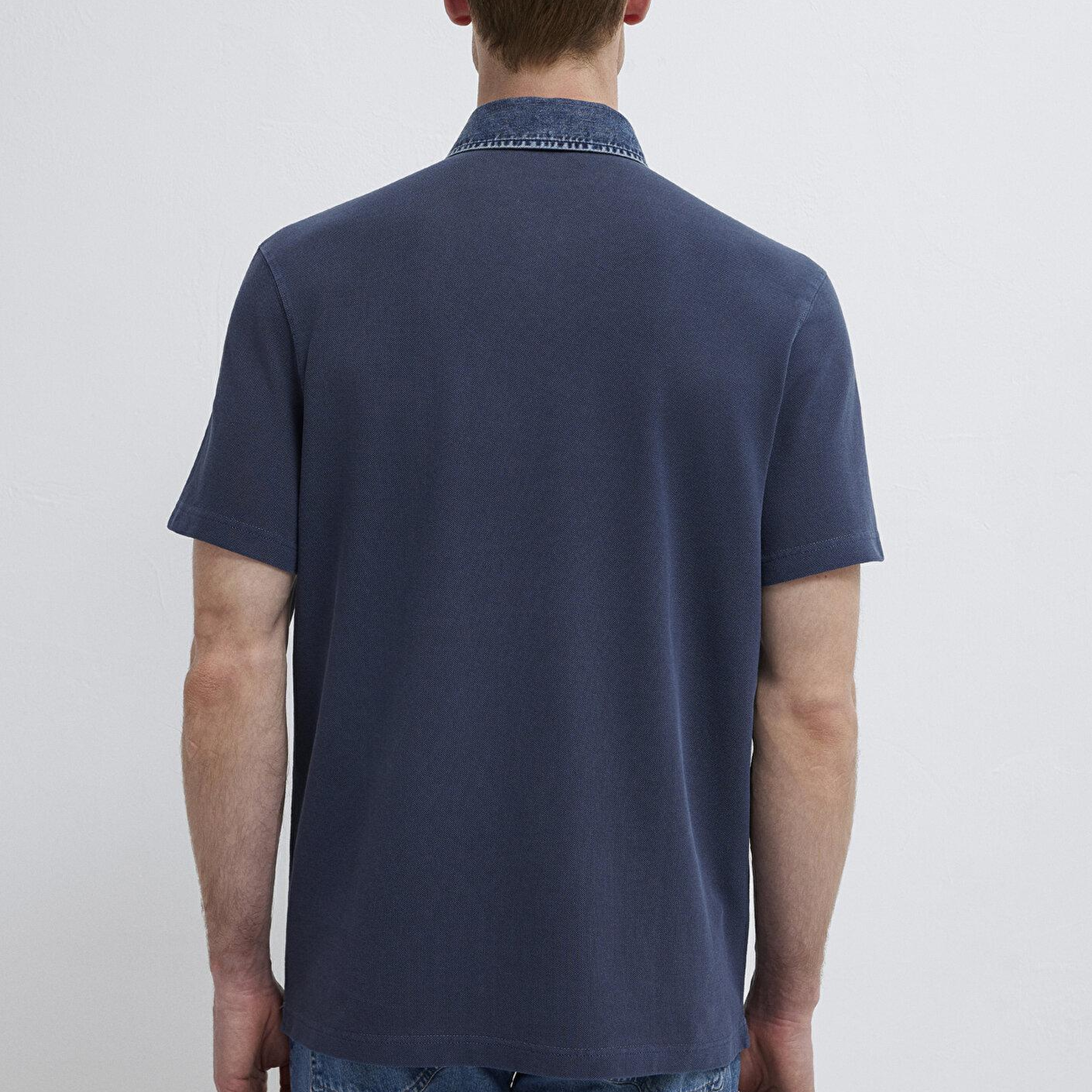 Mavi Denim Yakalı Lacivert Polo Tişört Regular Fit / Normal Kesim 0613659-70490