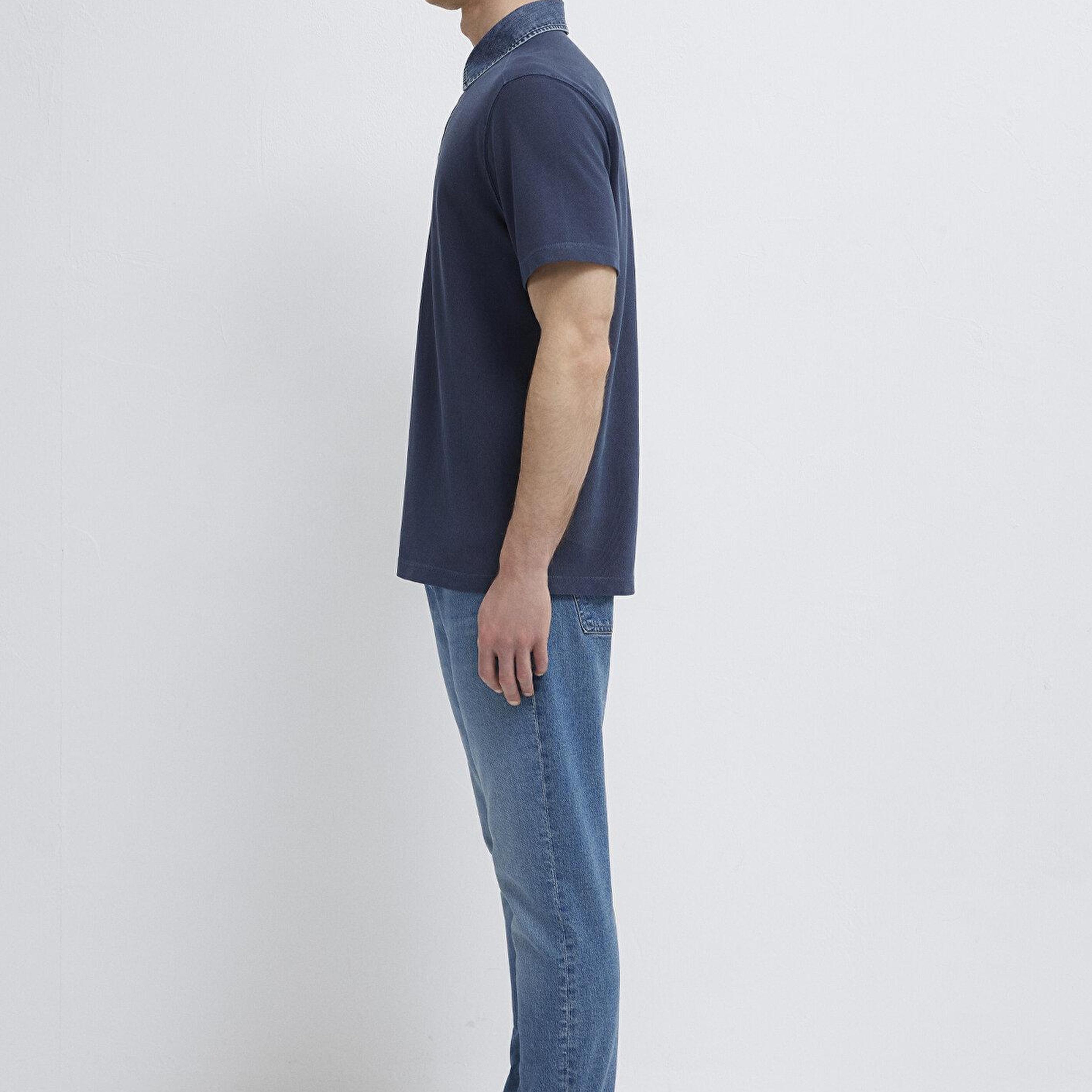 Mavi Denim Yakalı Lacivert Polo Tişört Regular Fit / Normal Kesim 0613659-70490