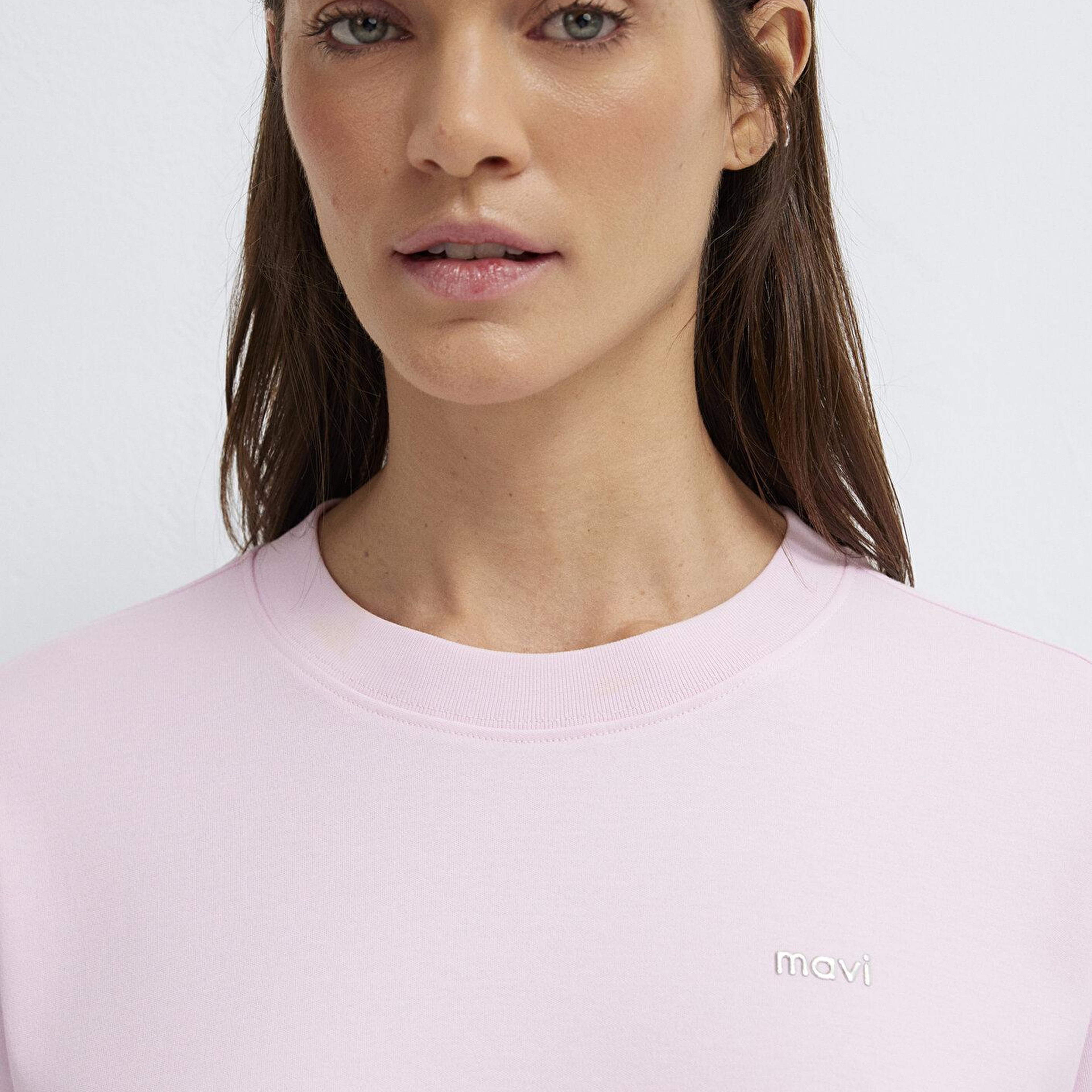 Mavi Pembe Tişört Regular Fit / Normal Kesim 1613882-86959