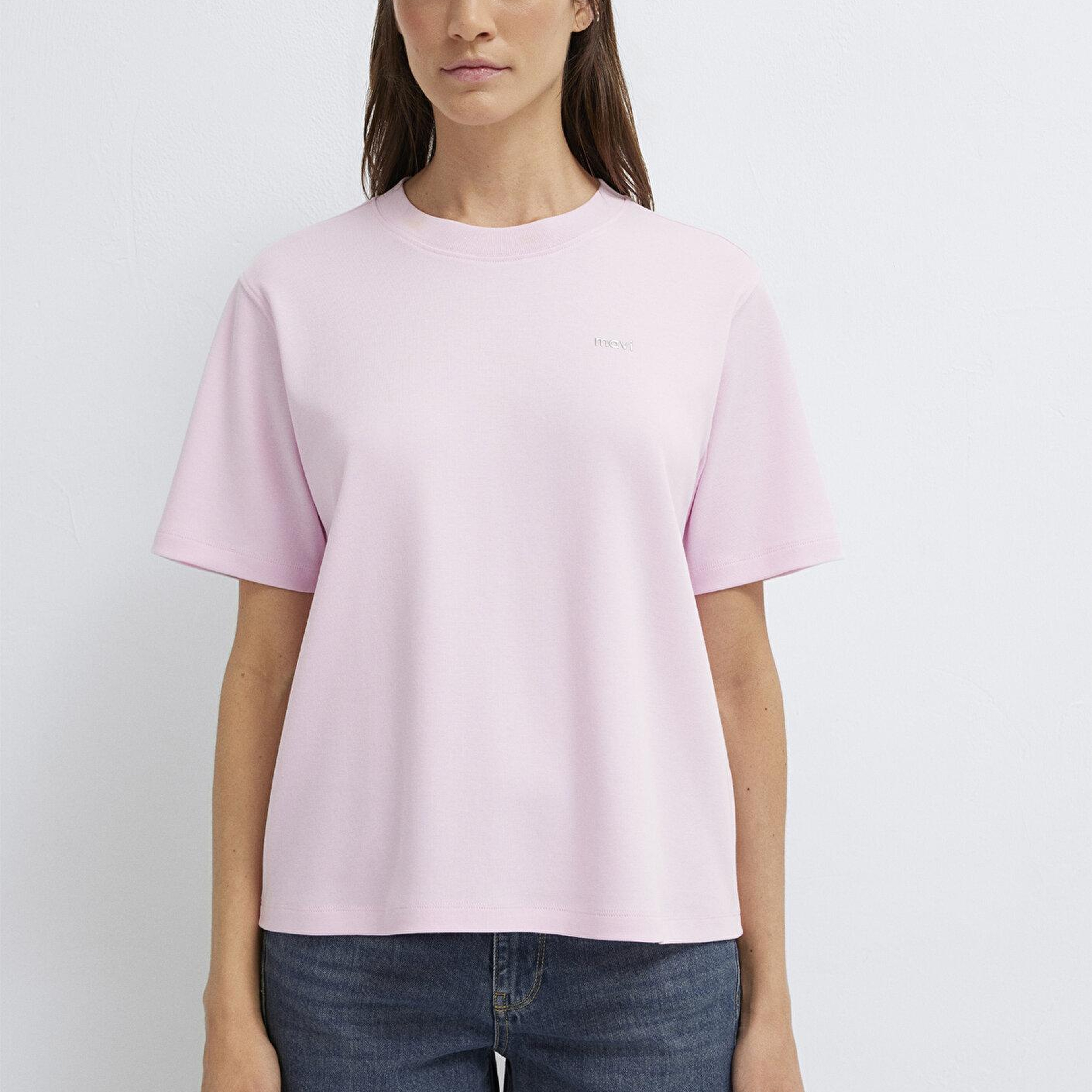 Mavi Pembe Tişört Regular Fit / Normal Kesim 1613882-86959