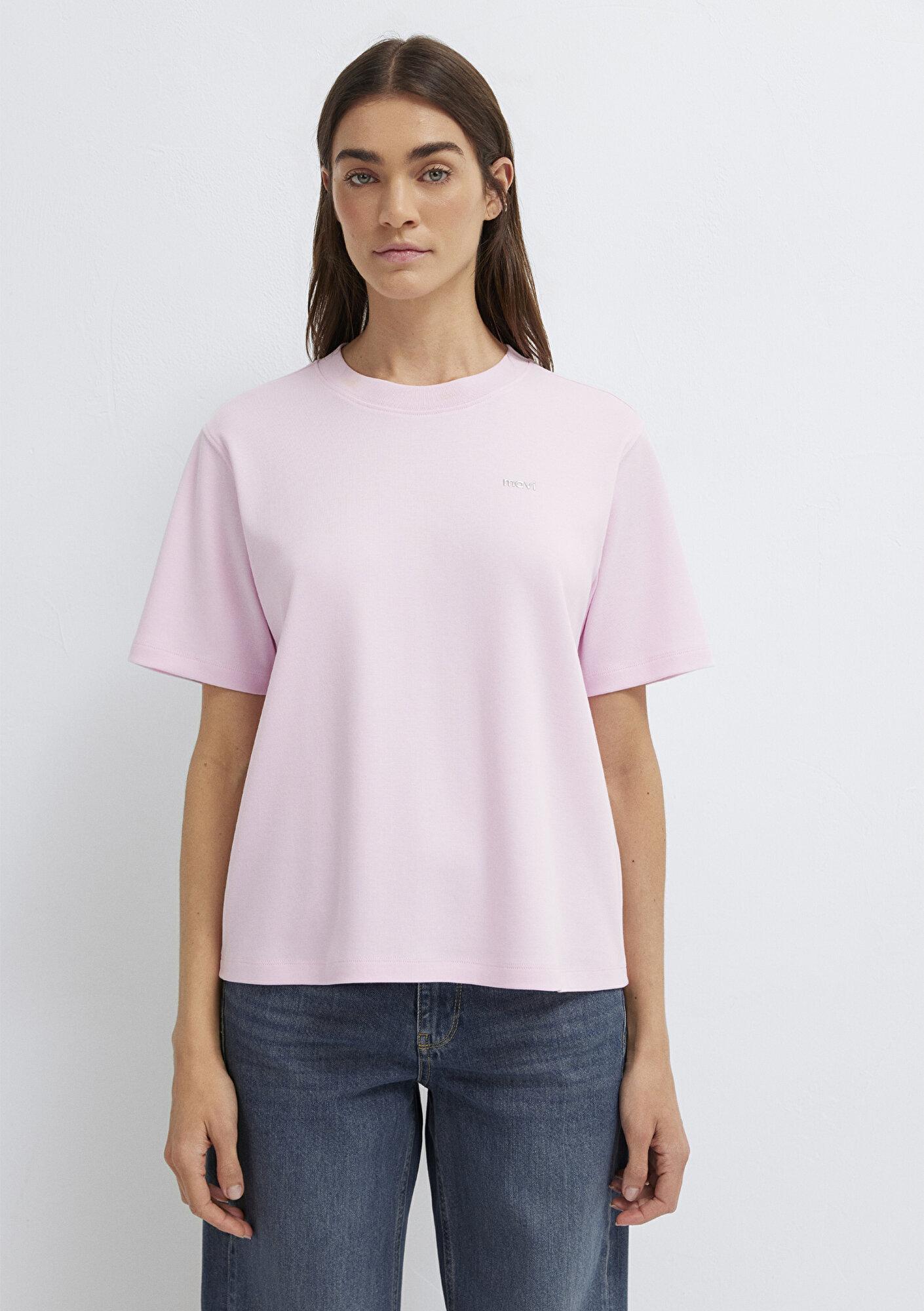 Mavi Pembe Tişört Regular Fit / Normal Kesim 1613882-86959