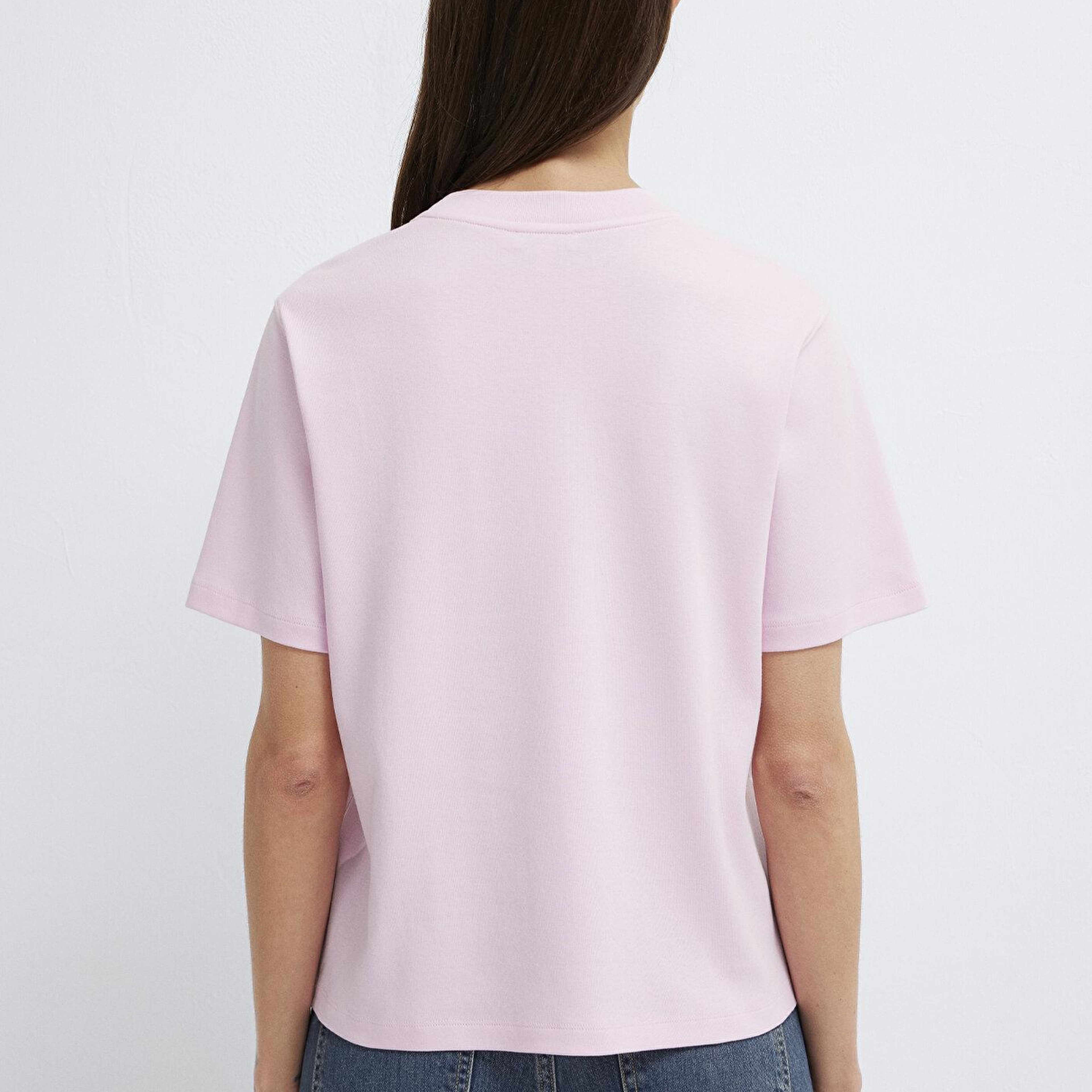 Mavi Pembe Tişört Regular Fit / Normal Kesim 1613882-86959