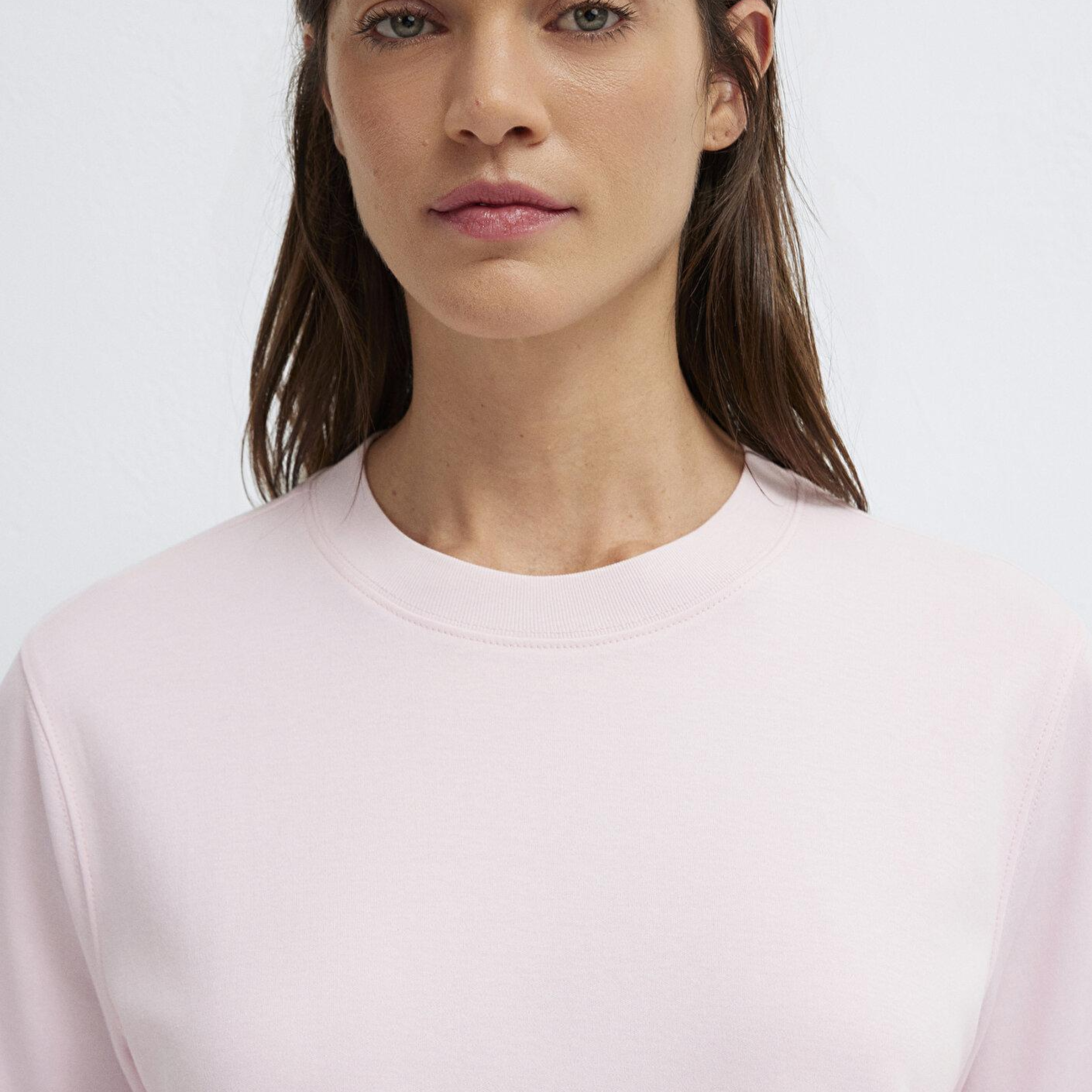 Mavi Pembe Tişört Loose Fit / Bol Rahat Kesim 1613820-89200