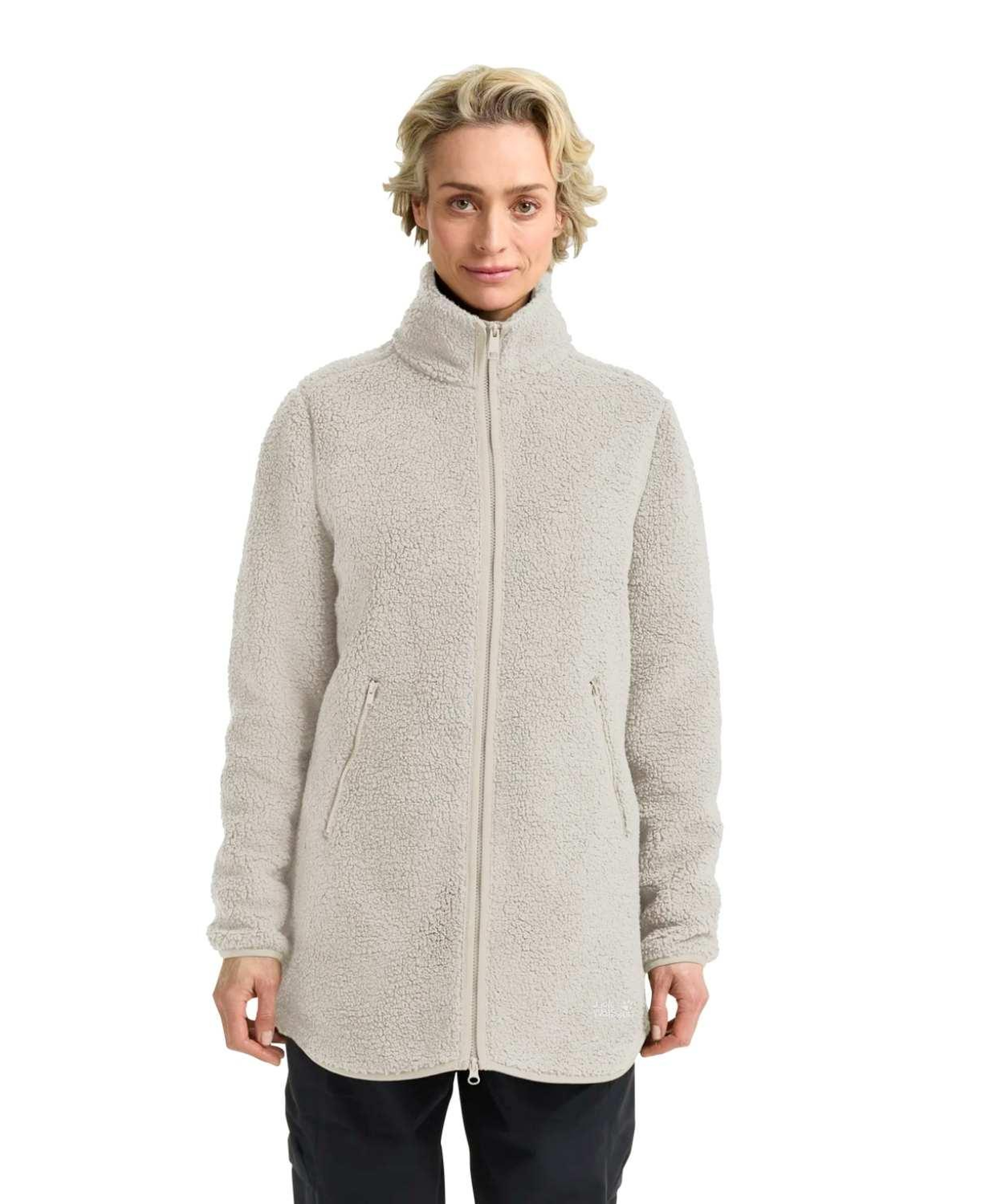 Jack Wolfskin High Curl Kadın Bej Outdoor Ceketi
