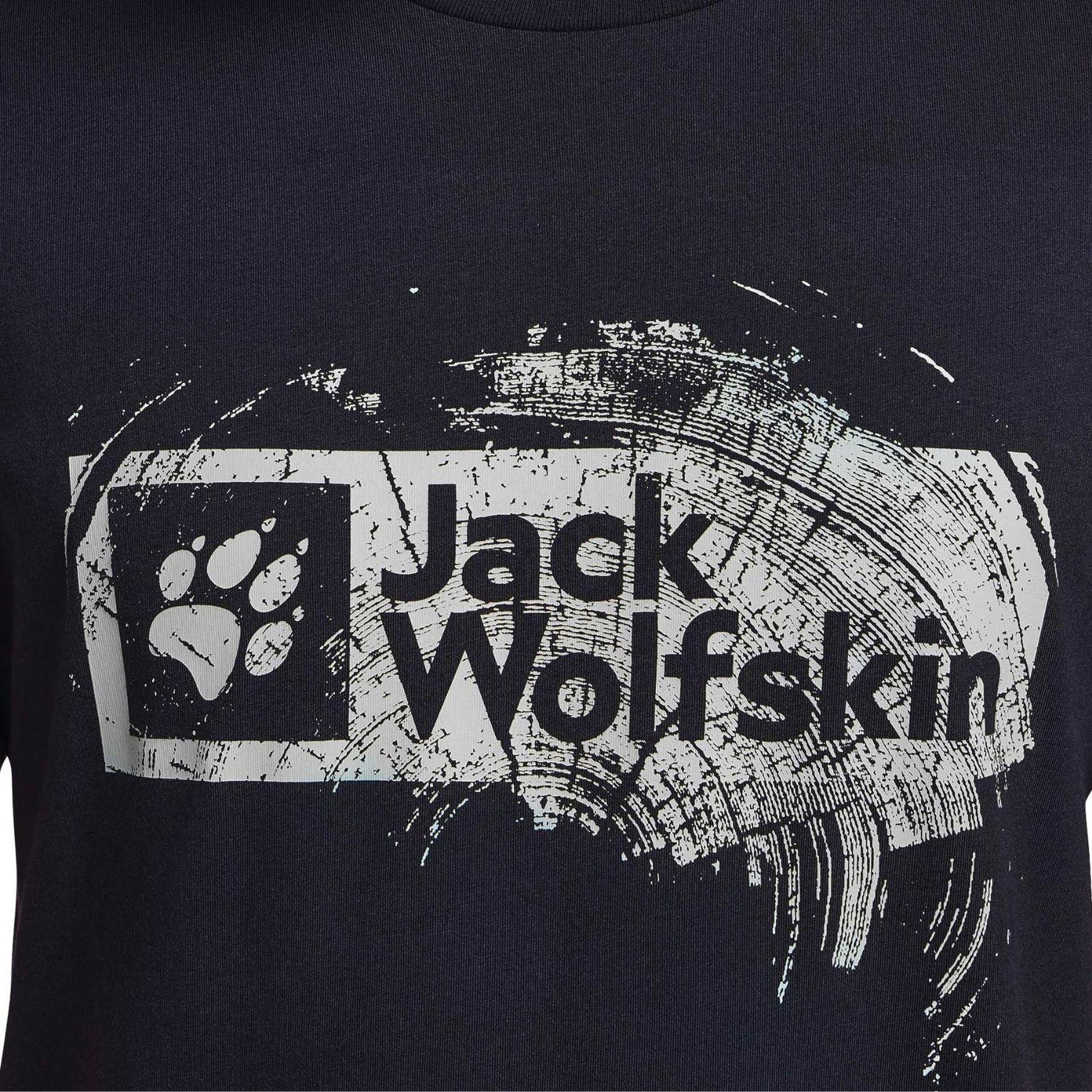 Jack Wolfskin Brand Erkek Mavi Tişört