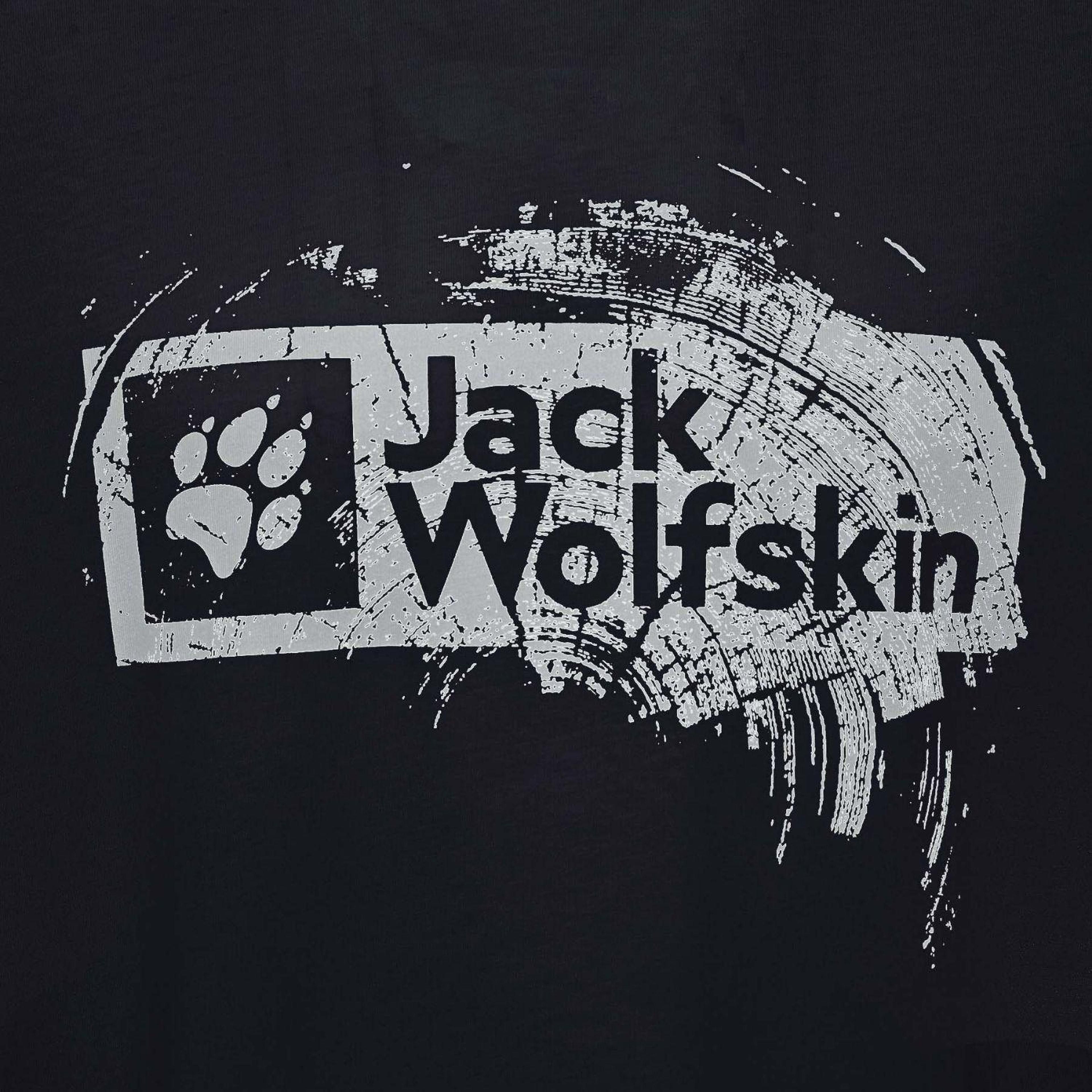 Jack Wolfskin Brand Erkek Mavi Tişört